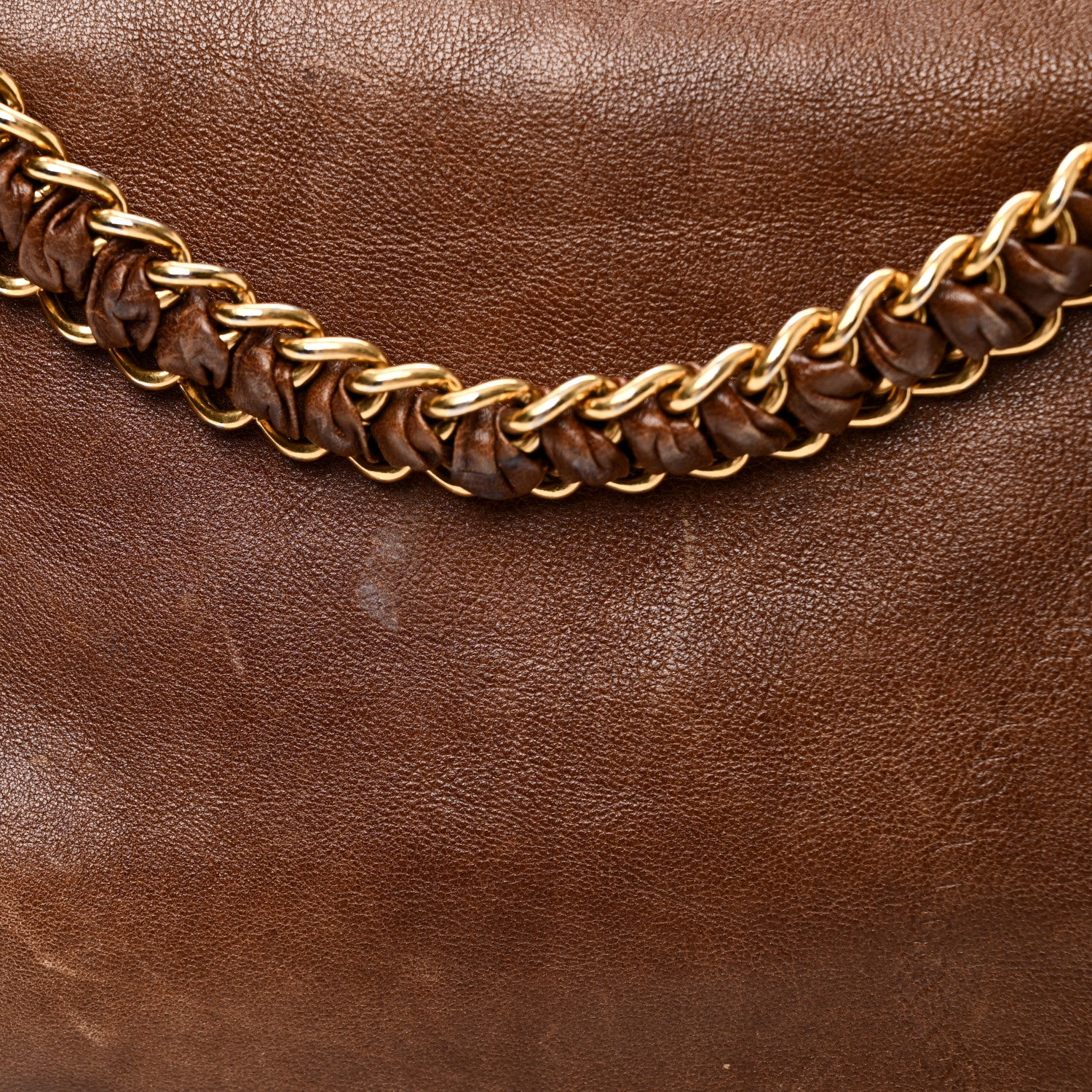 Soft Calf Shopping Tote Brown - Image 10