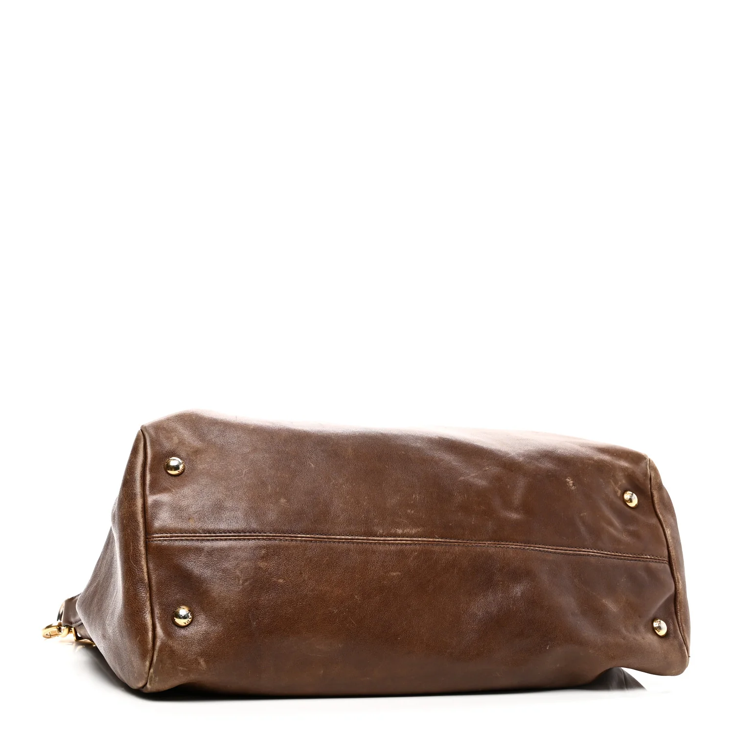 Soft Calf Shopping Tote Brown - Image 4