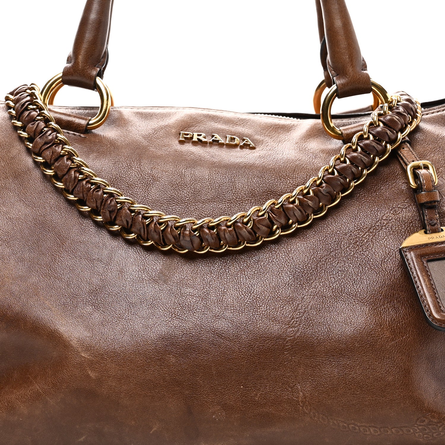 Soft Calf Shopping Tote Brown - Image 7