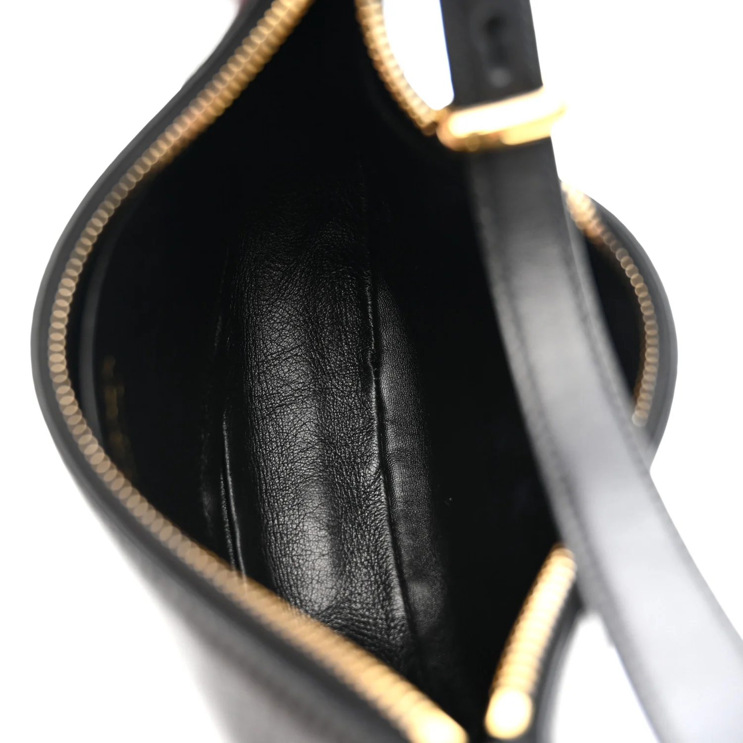 Soft Calfskin Arque Shoulder Bag Black - Image 5