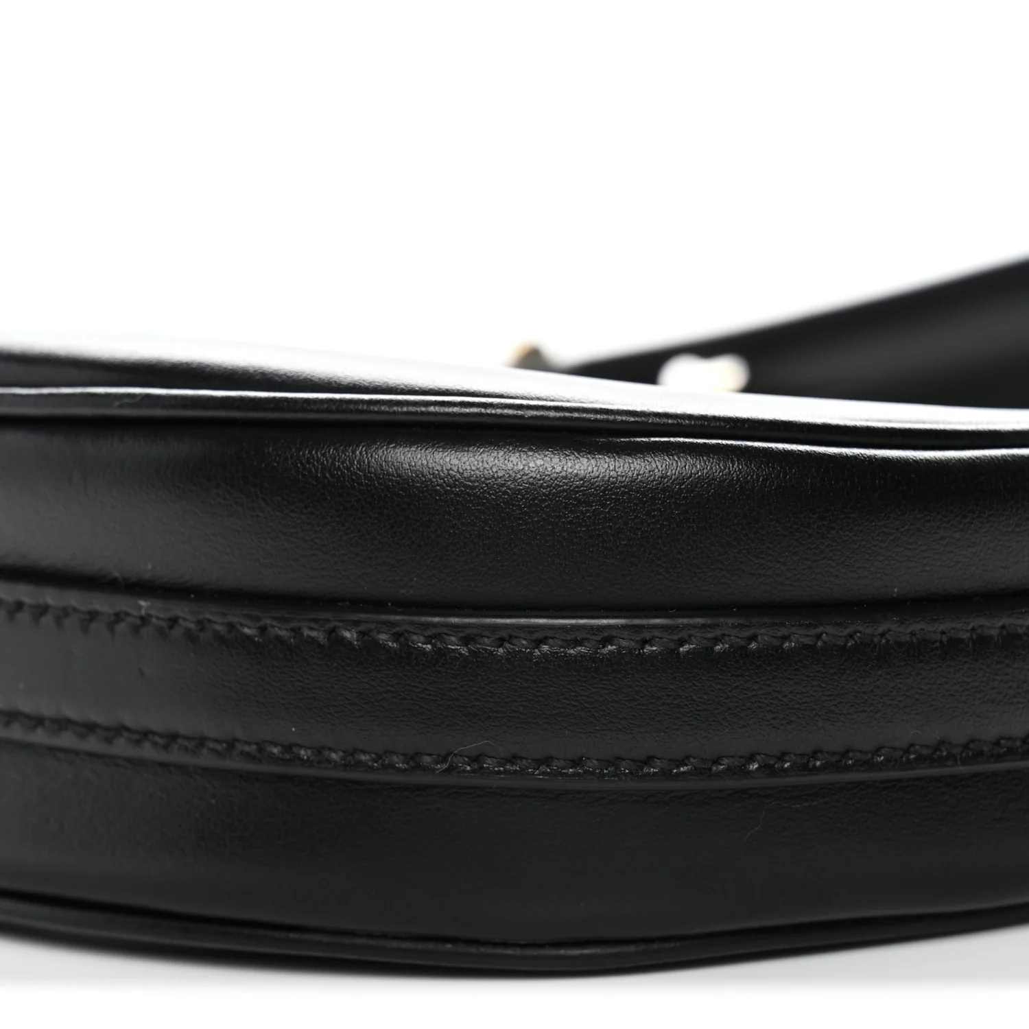 Soft Calfskin Arque Shoulder Bag Black - Image 10
