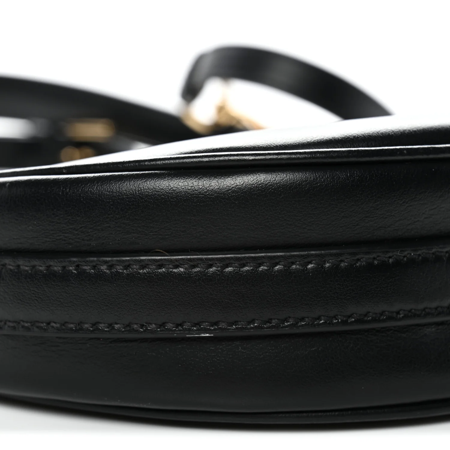 Soft Calfskin Arque Shoulder Bag Black - Image 9