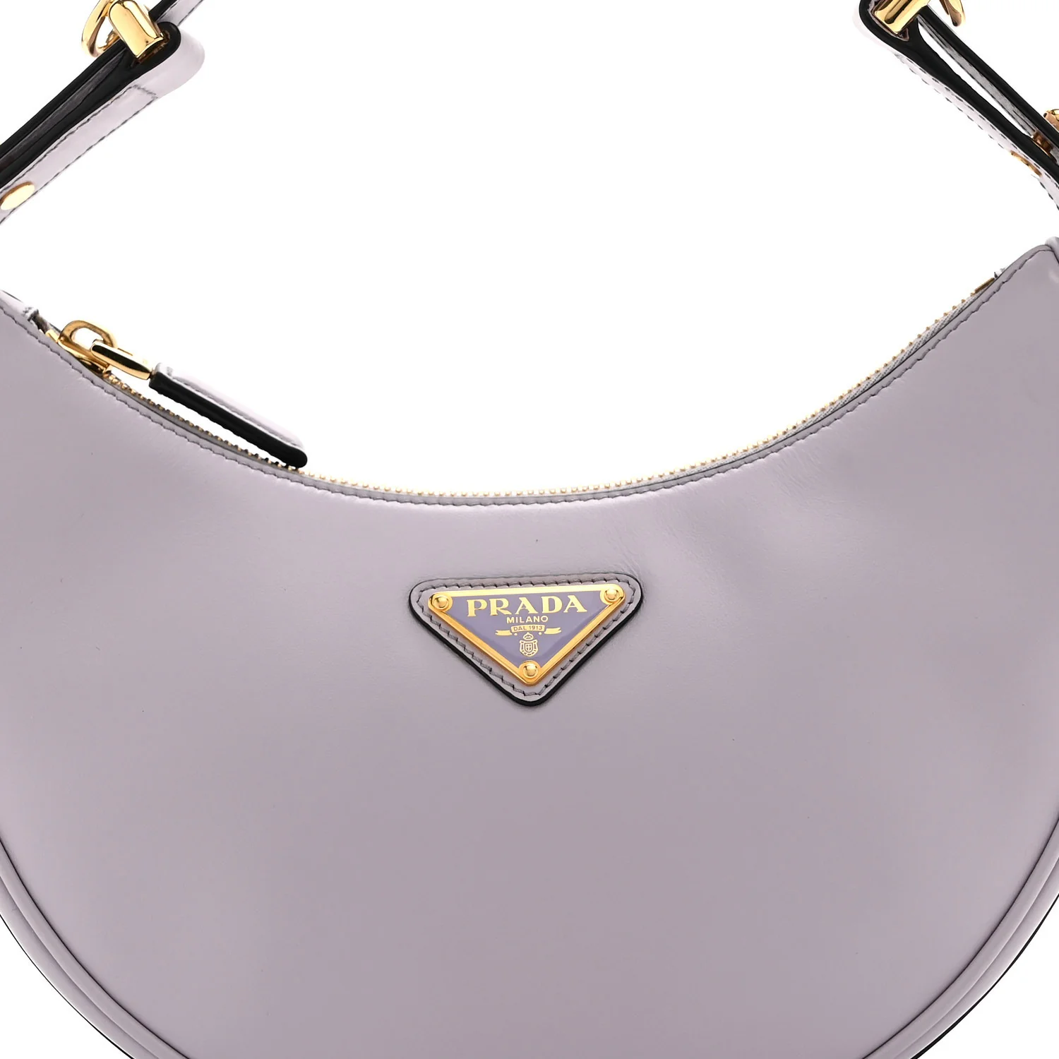Soft Calfskin Arque Shoulder Bag Glicine - Image 8