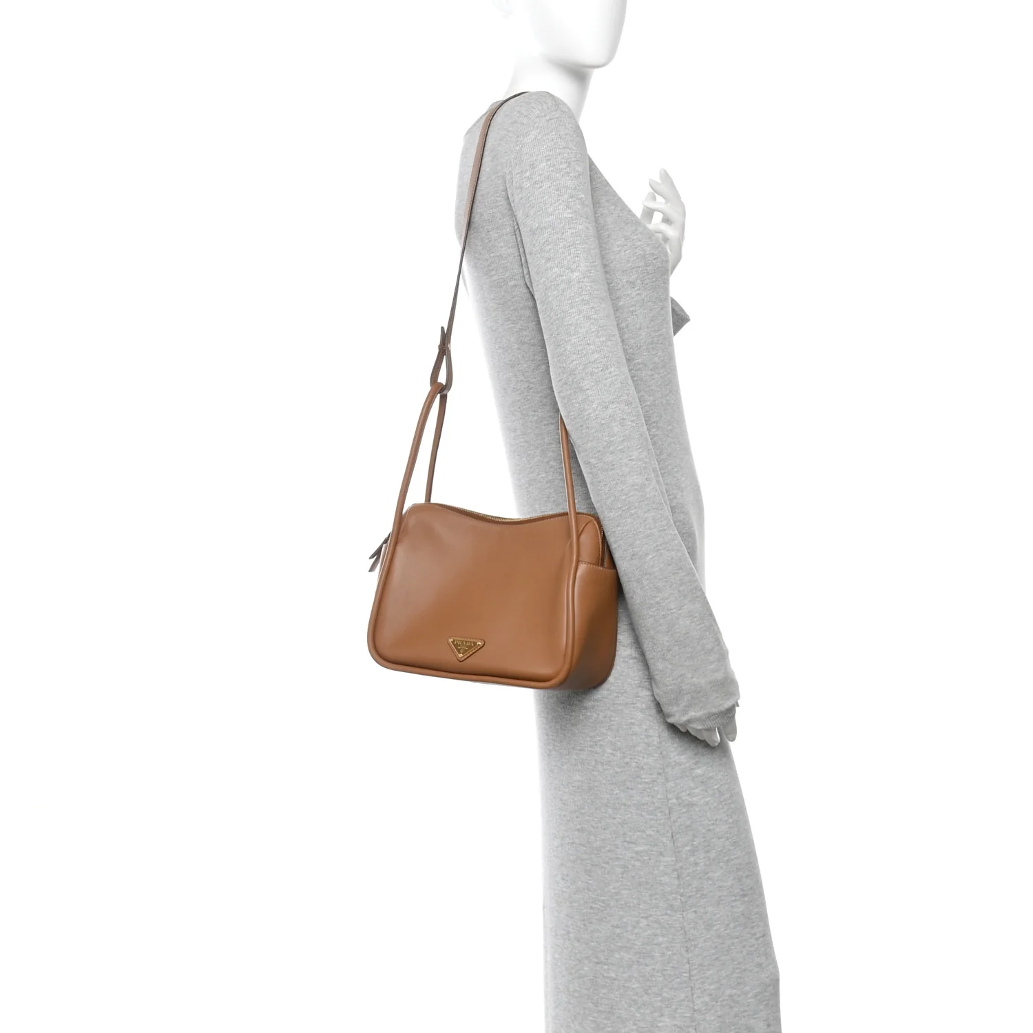 Soft Calfskin Darling Shoulder Bag Caramel - Image 2