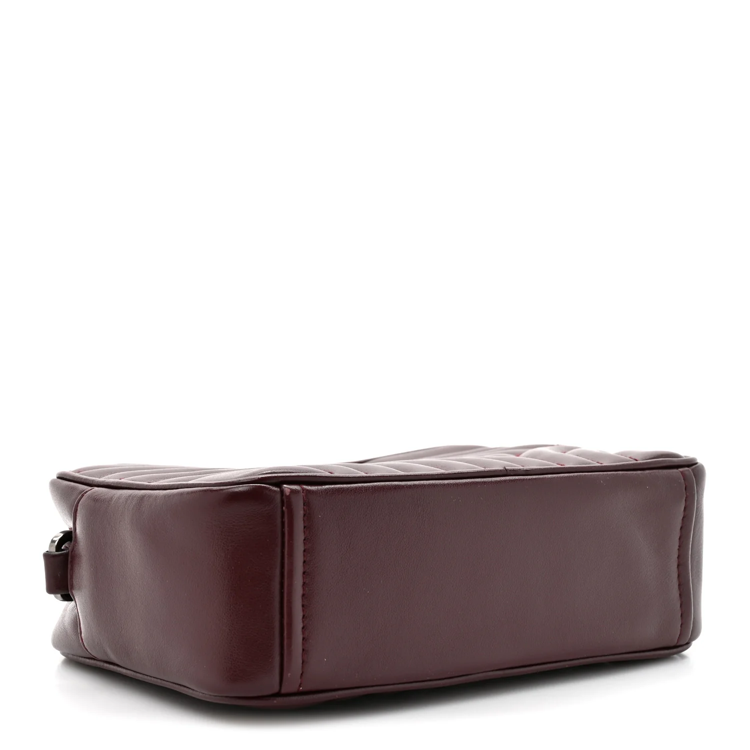 Soft Calfskin Impunture Diagramme Small Camera Bag Granato - Image 4