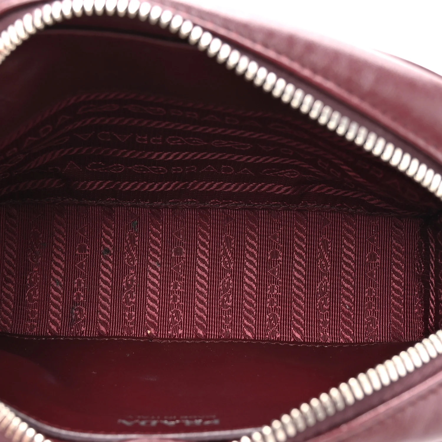 Soft Calfskin Impunture Diagramme Small Camera Bag Granato - Image 5