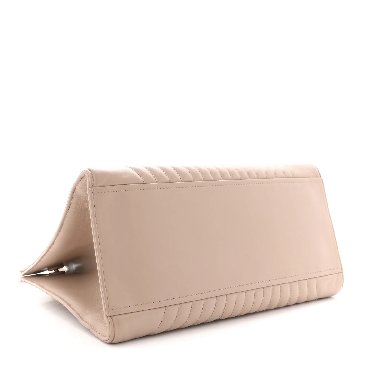 Soft Calfskin Impunture Diagramme Tote Cipria - Image 4