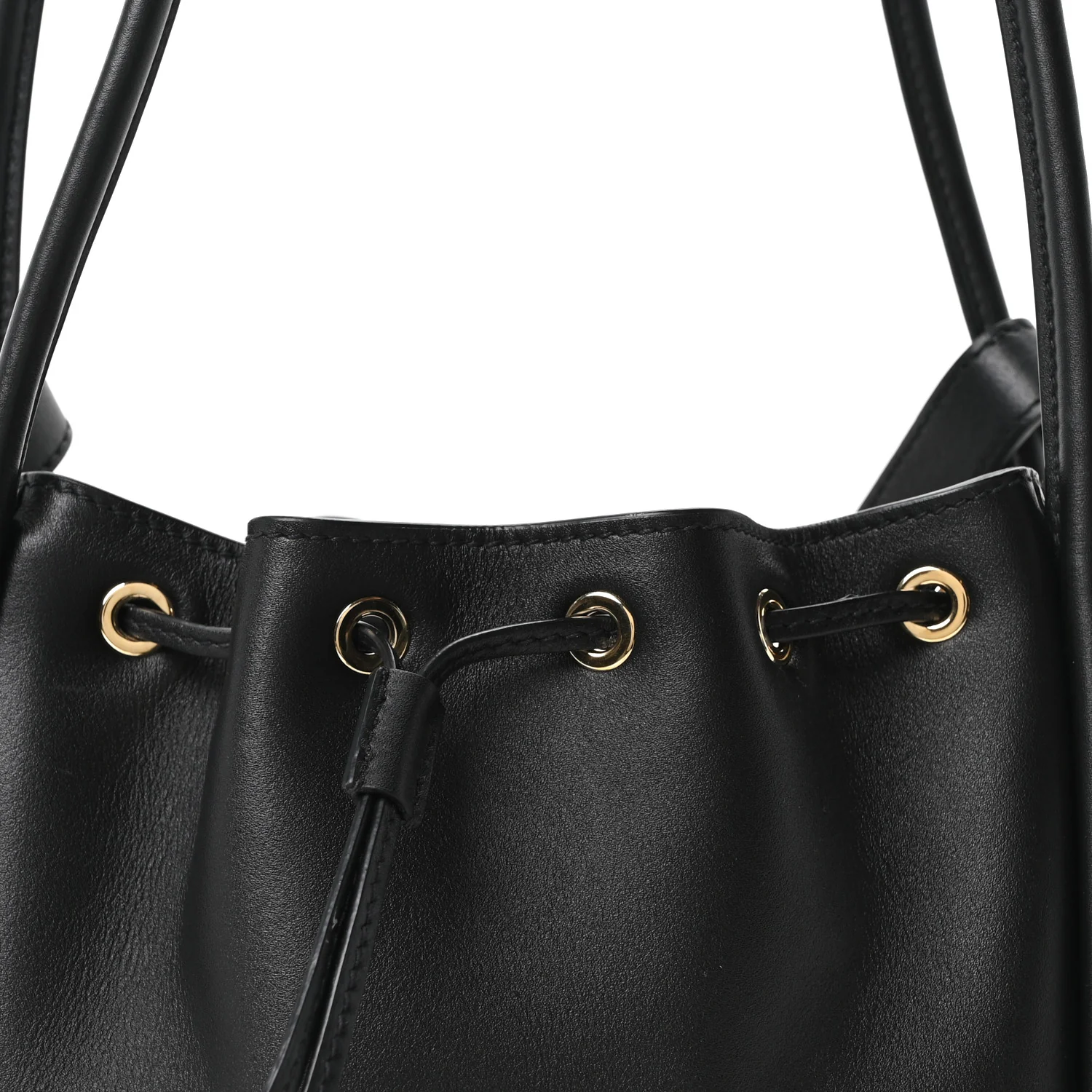 Soft Calfskin Mini Darling Bucket Bag Black - Image 8