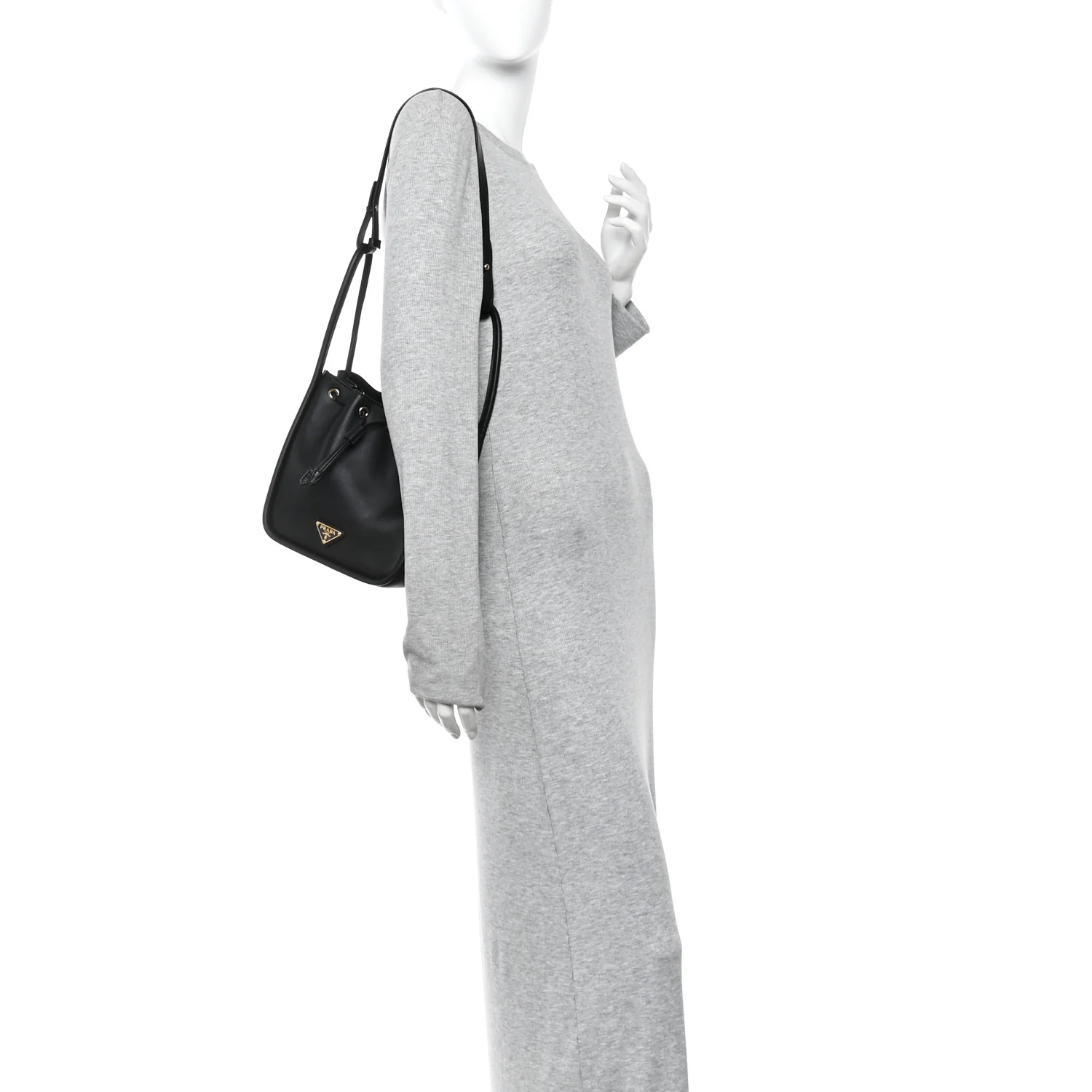 Soft Calfskin Mini Darling Bucket Bag Black - Image 2