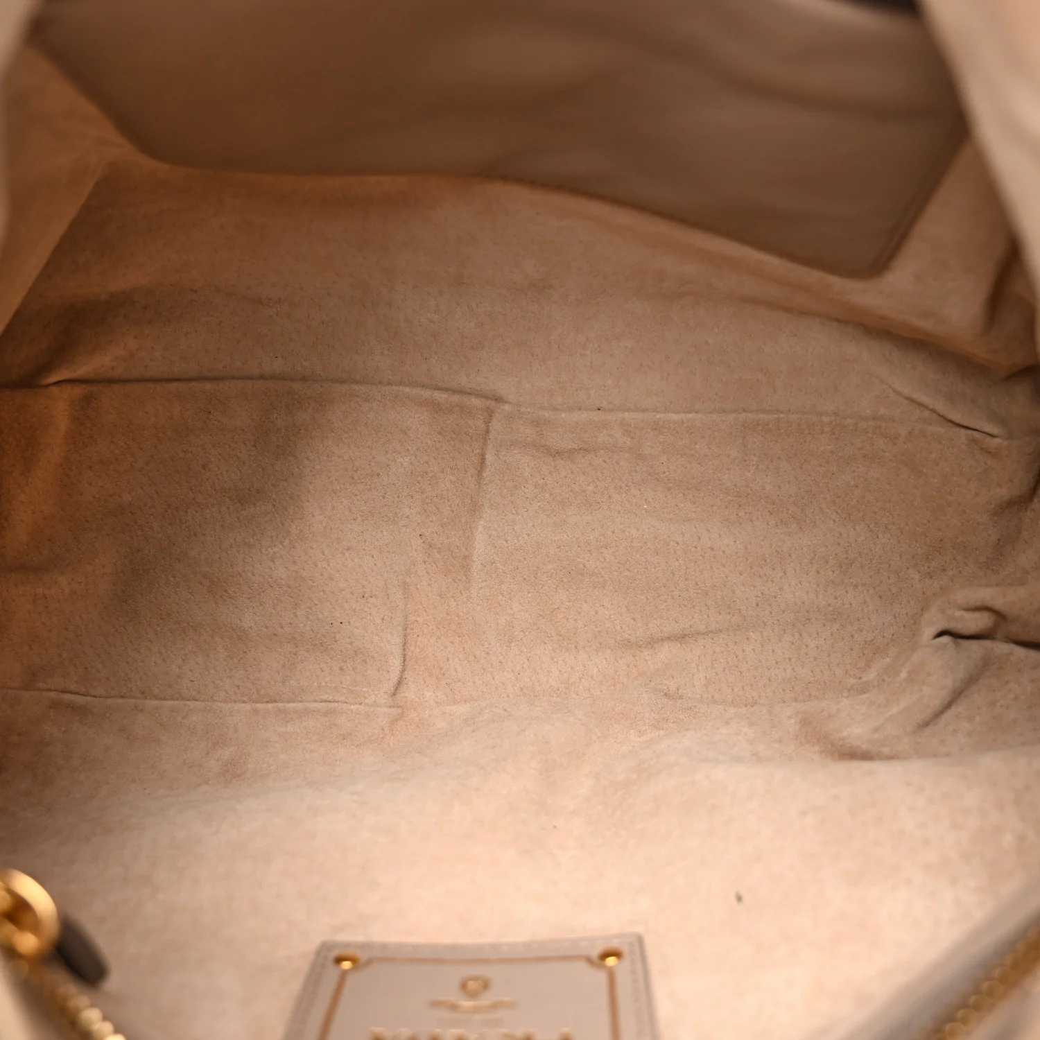 Soft Calfskin Stitched Shoulder Bag  Argilla - Image 5
