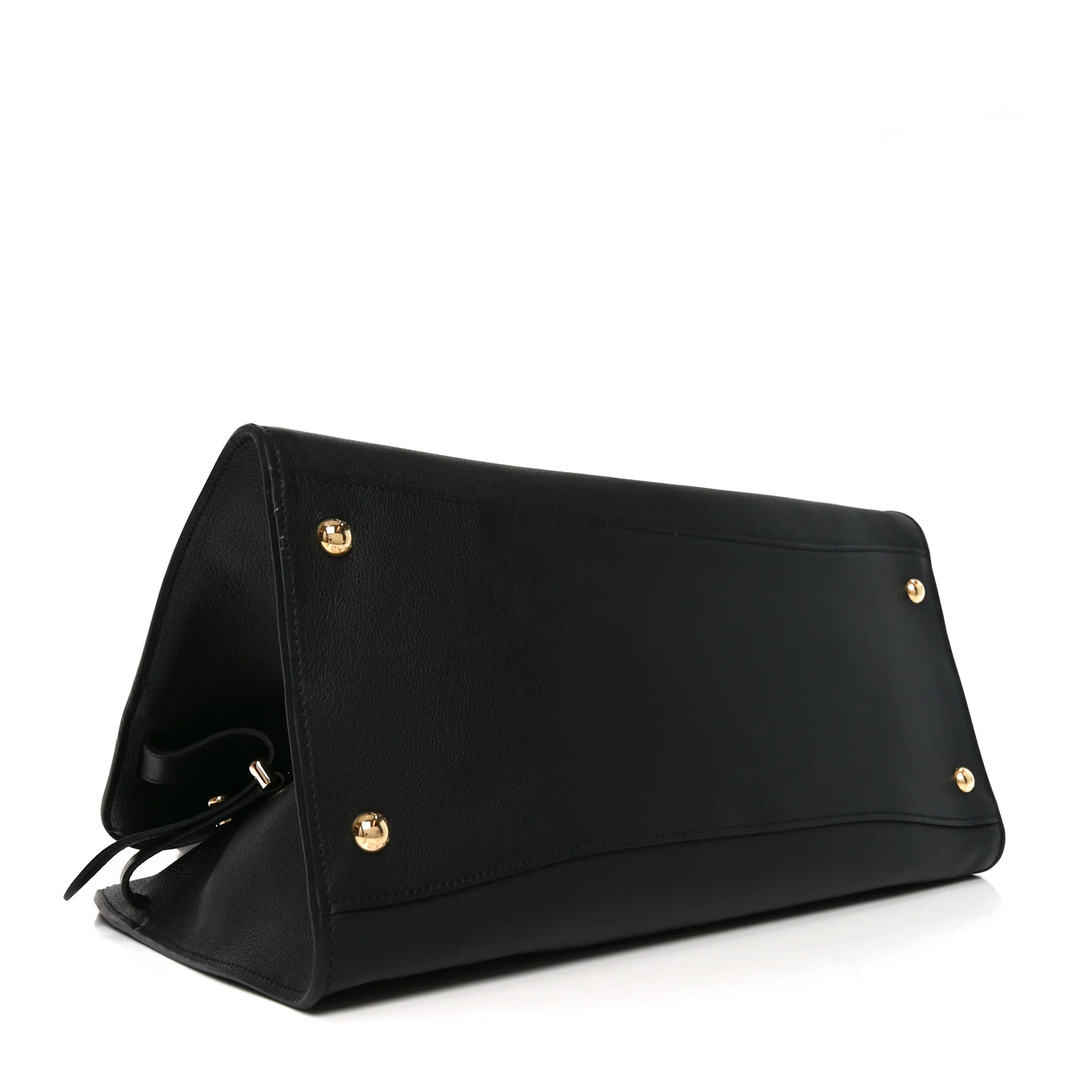 Soft Grain Calfskin Large Tote Bag Black - Image 4