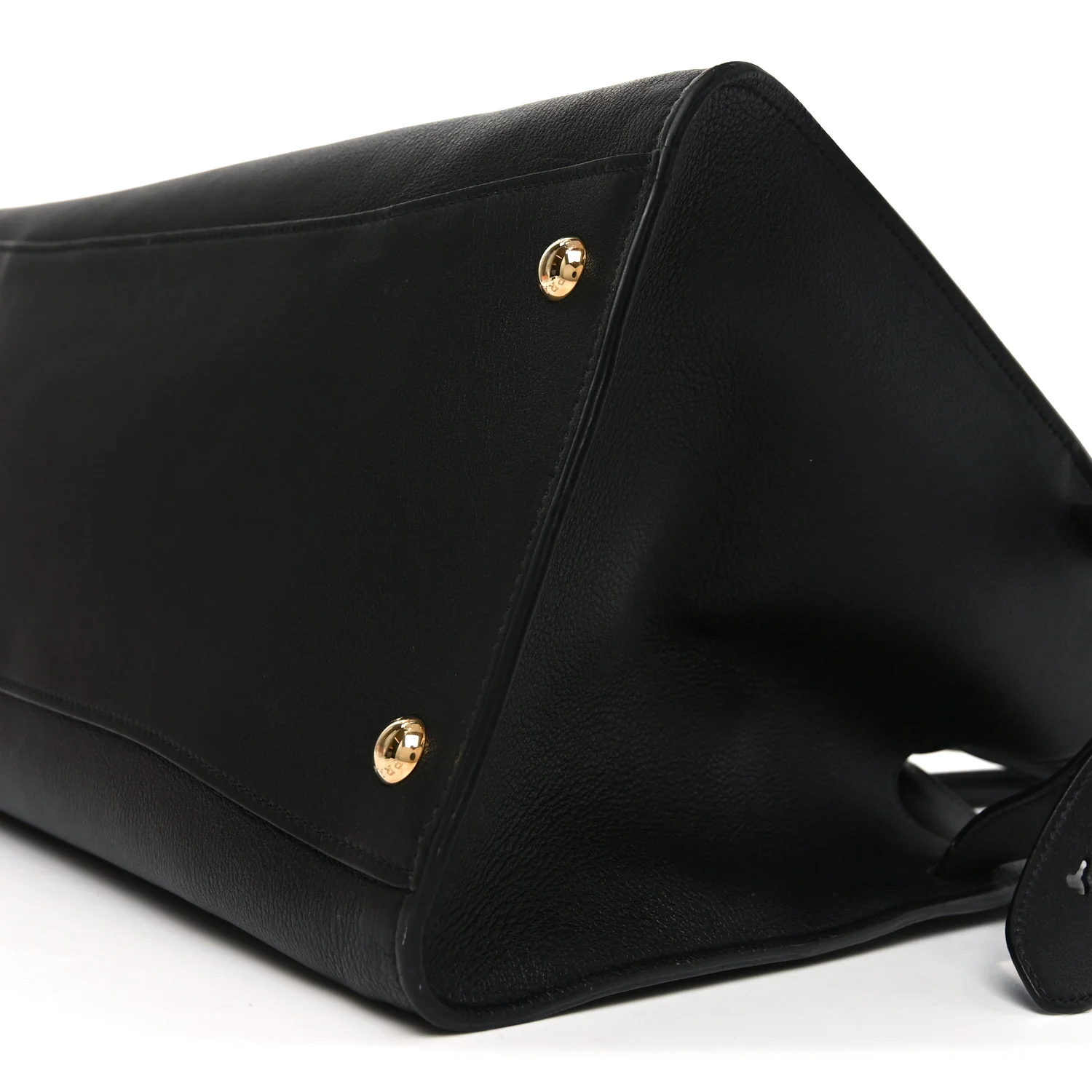 Soft Grain Calfskin Large Tote Bag Black - Image 9