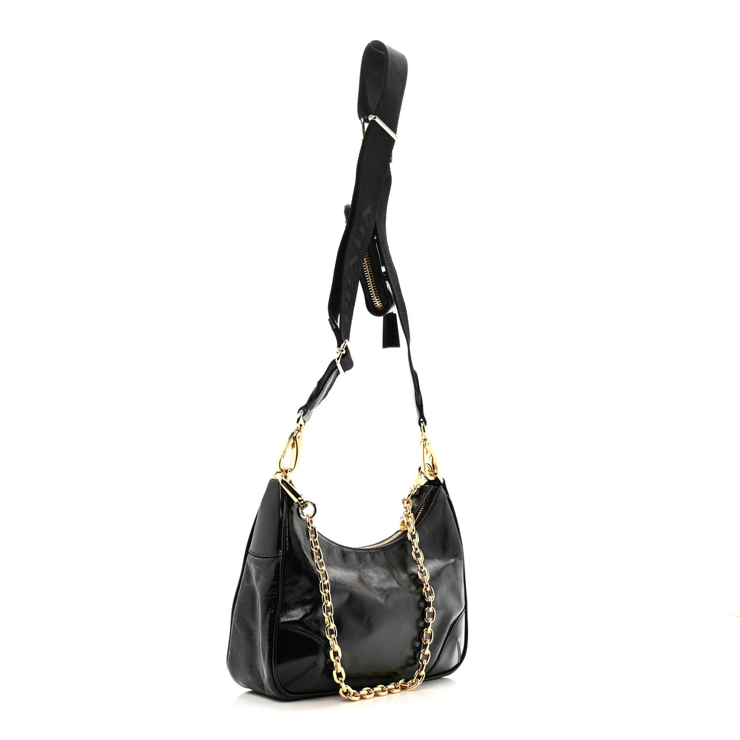 Soft Lux Calfskin Re-Edition 2005 Shoulder Bag Black - Image 3