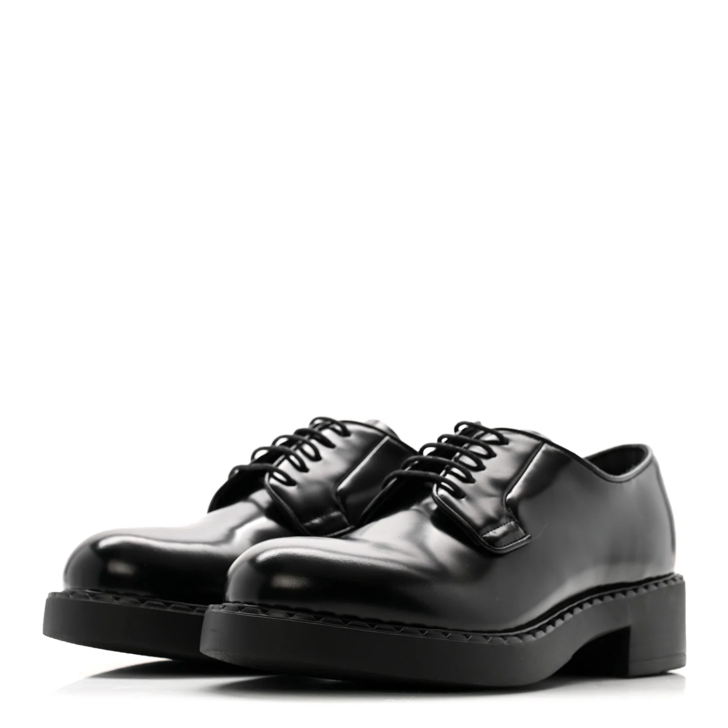 Spazzolato Calzature Donna 50mm Derby Loafers 39 Black - Image 4