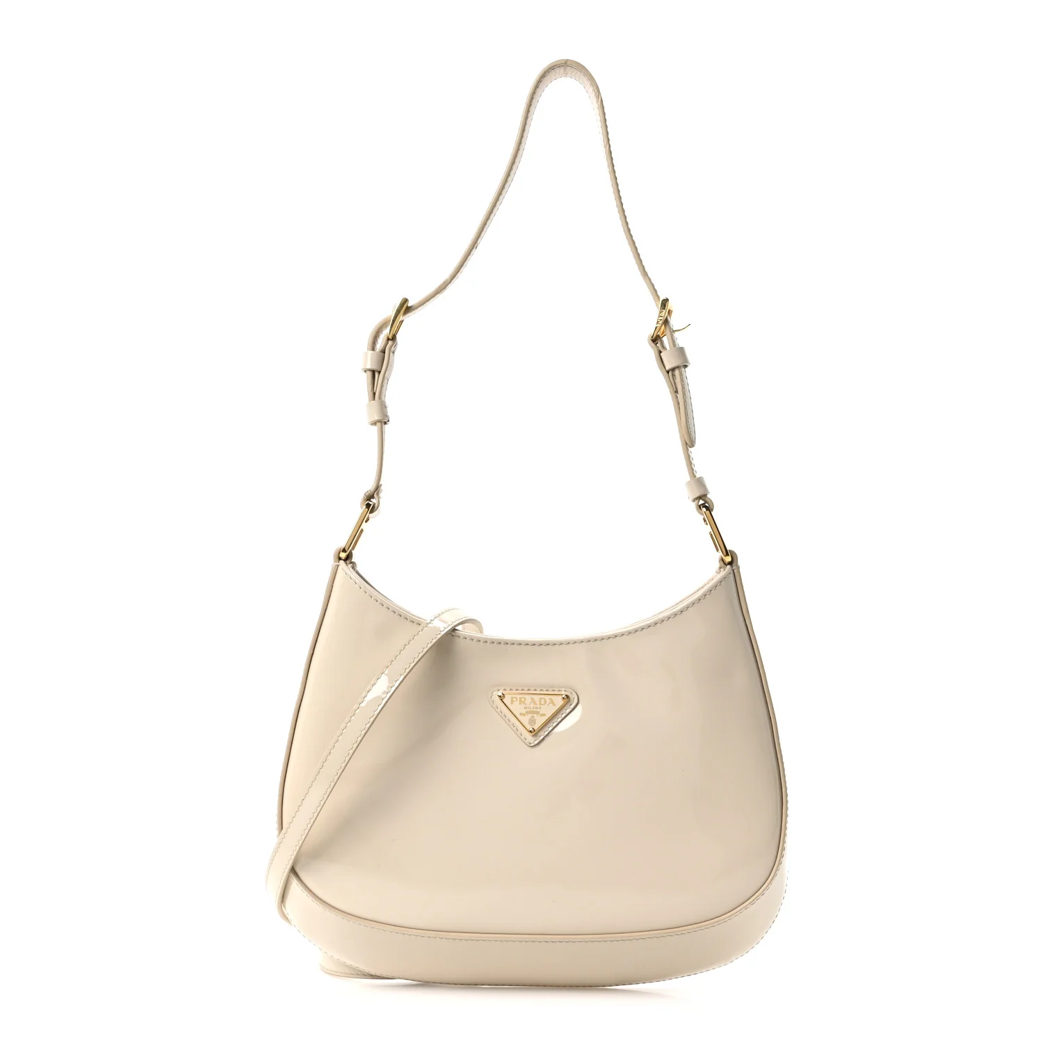 Spazzolato Cleo Adjustable Strap Shoulder Bag Avorio