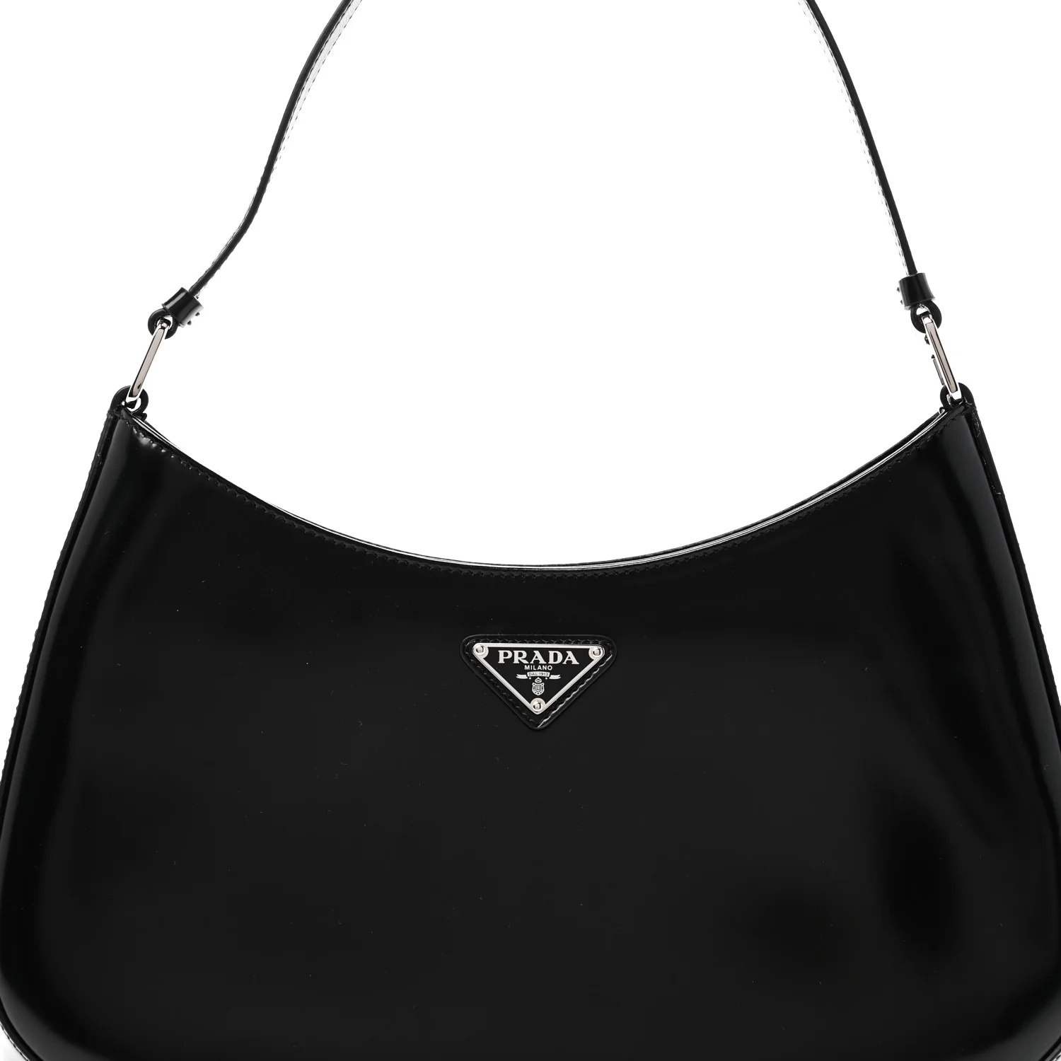 Spazzolato Cleo Shoulder Bag Black - Image 7