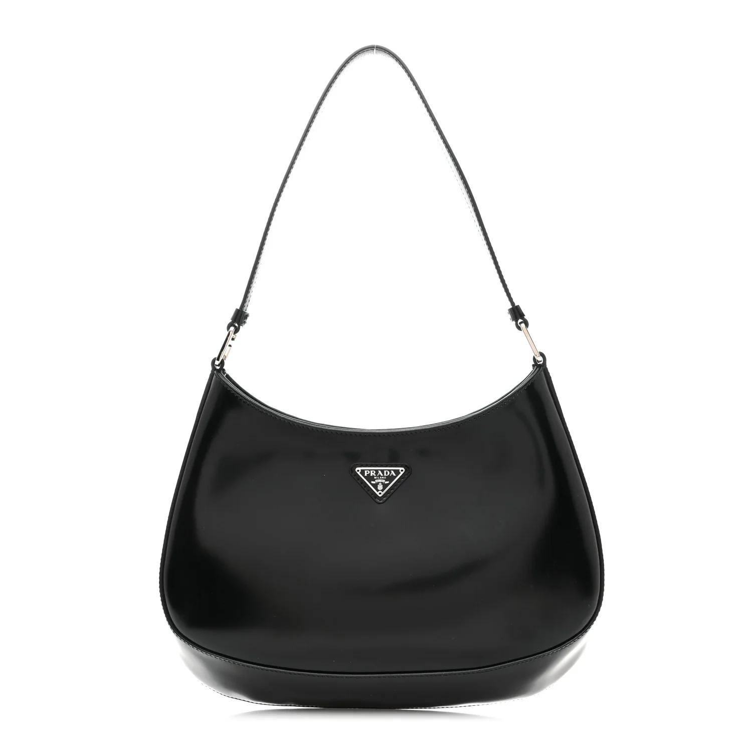 Spazzolato Cleo Shoulder Bag Black
