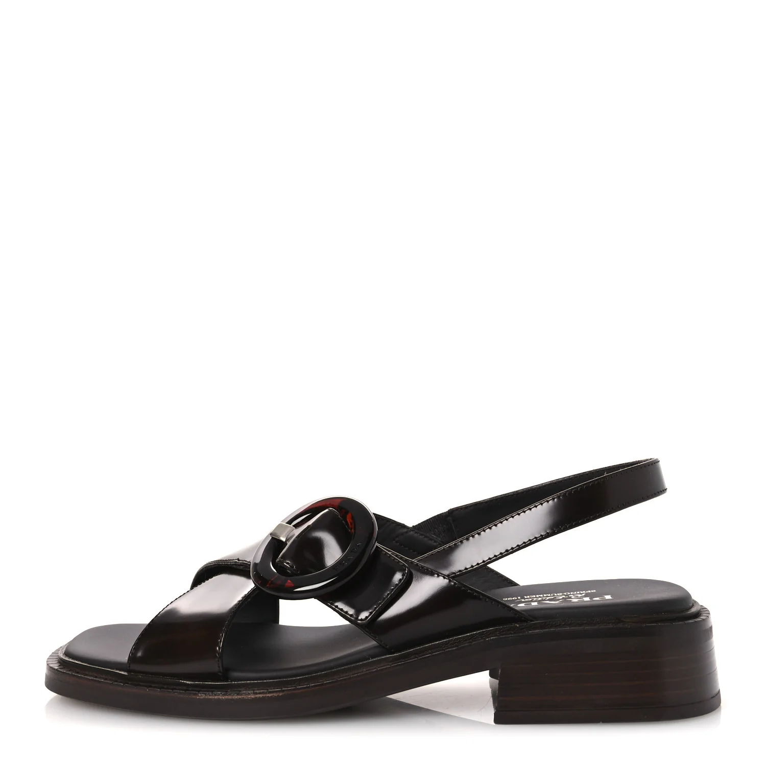 Spazzolato Fume Re-Edition 1996 Buckle Sandals 41 Bruciato