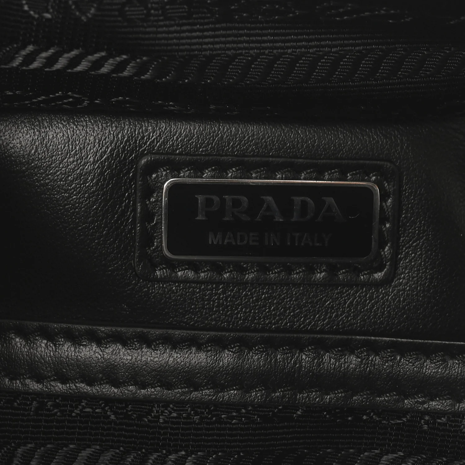Spazzolato Medium Brique Crossbody Bag Black - Image 6