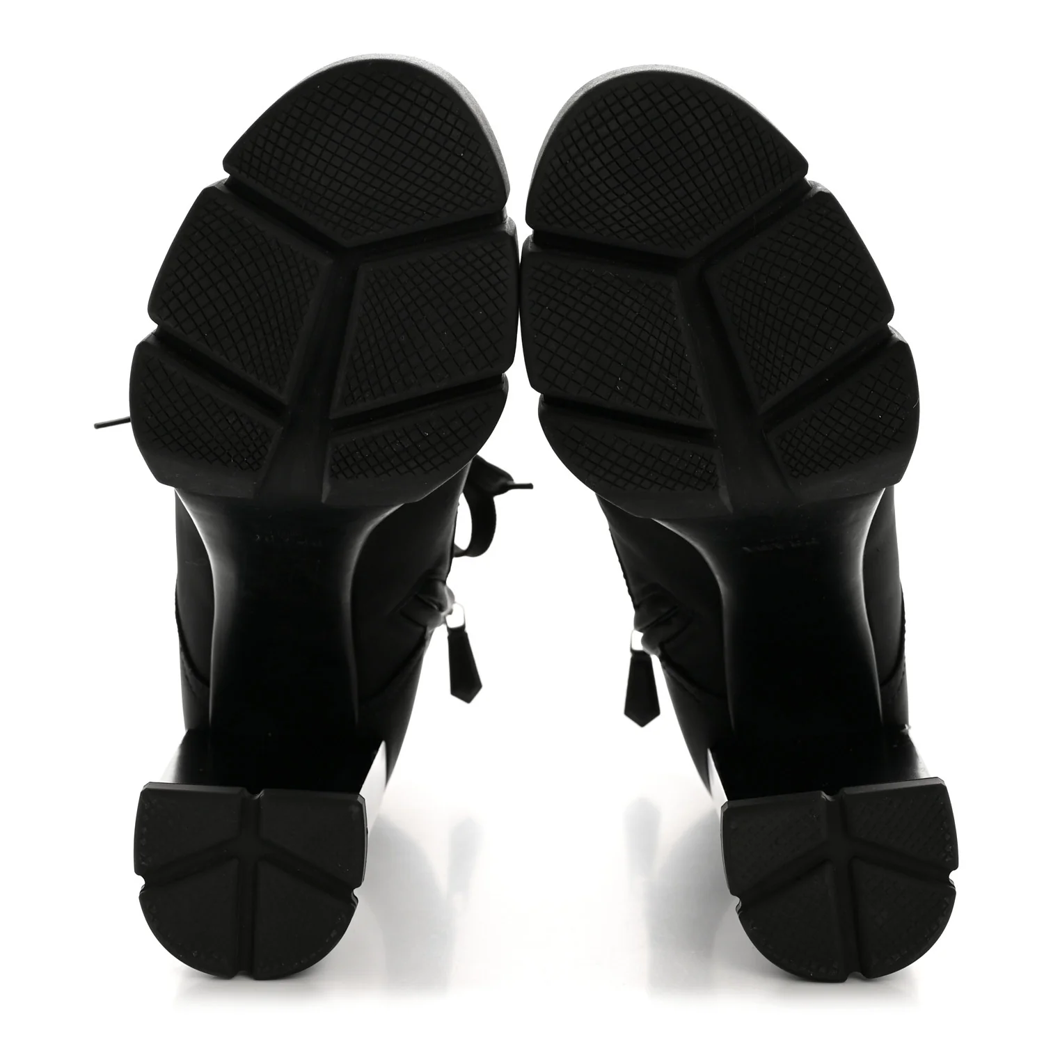 Spazzolato Re-Nylon Metal Triangle Logo 110mm Ankle Boots 40 Black - Image 6