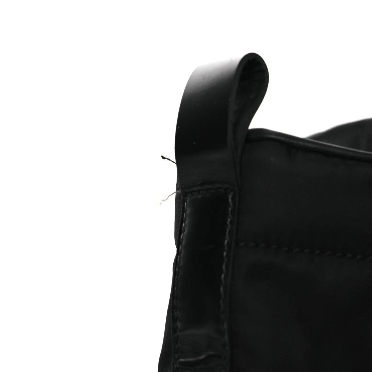 Spazzolato Re-Nylon Metal Triangle Logo Lace Up 55mm Ankle Boots 38.5 Black - Image 11
