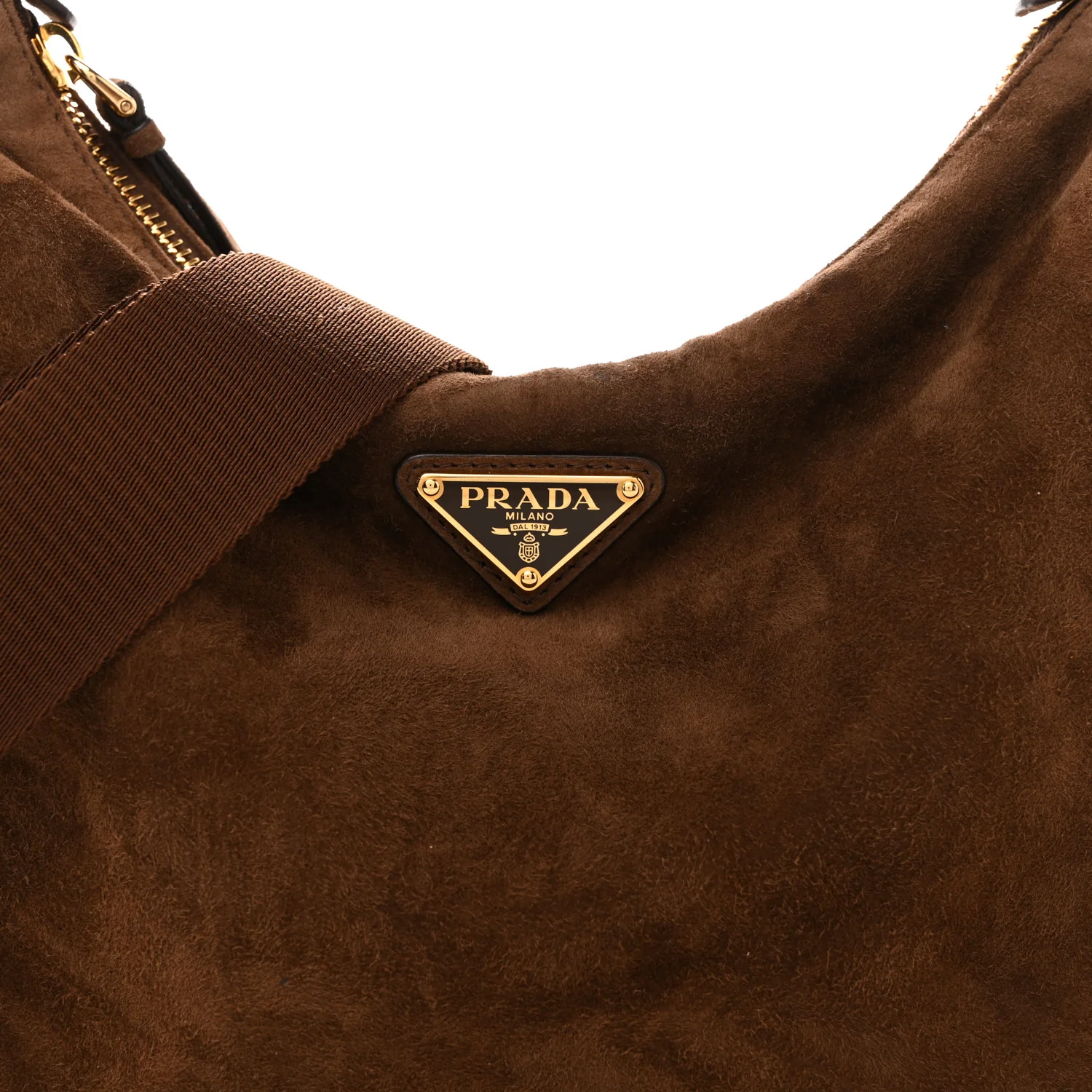 Suede Large Explore Shoulder Bag Cocoa Brown - Image 15