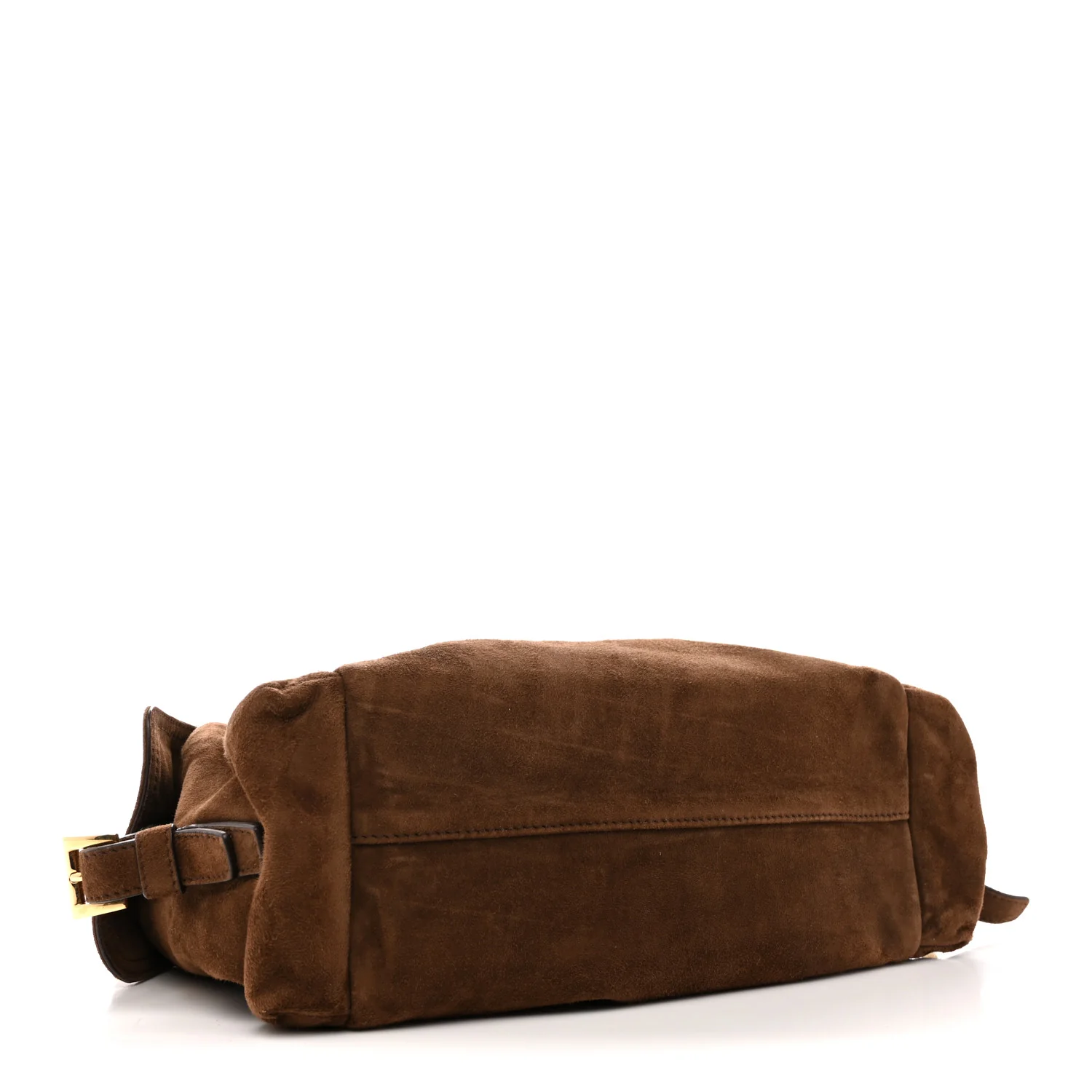 Suede Large Explore Shoulder Bag Cocoa Brown - Image 7
