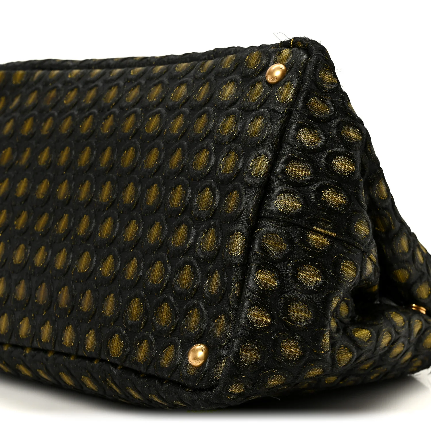 Tessuto Jacquard Canapa Tote Giallo - Image 10