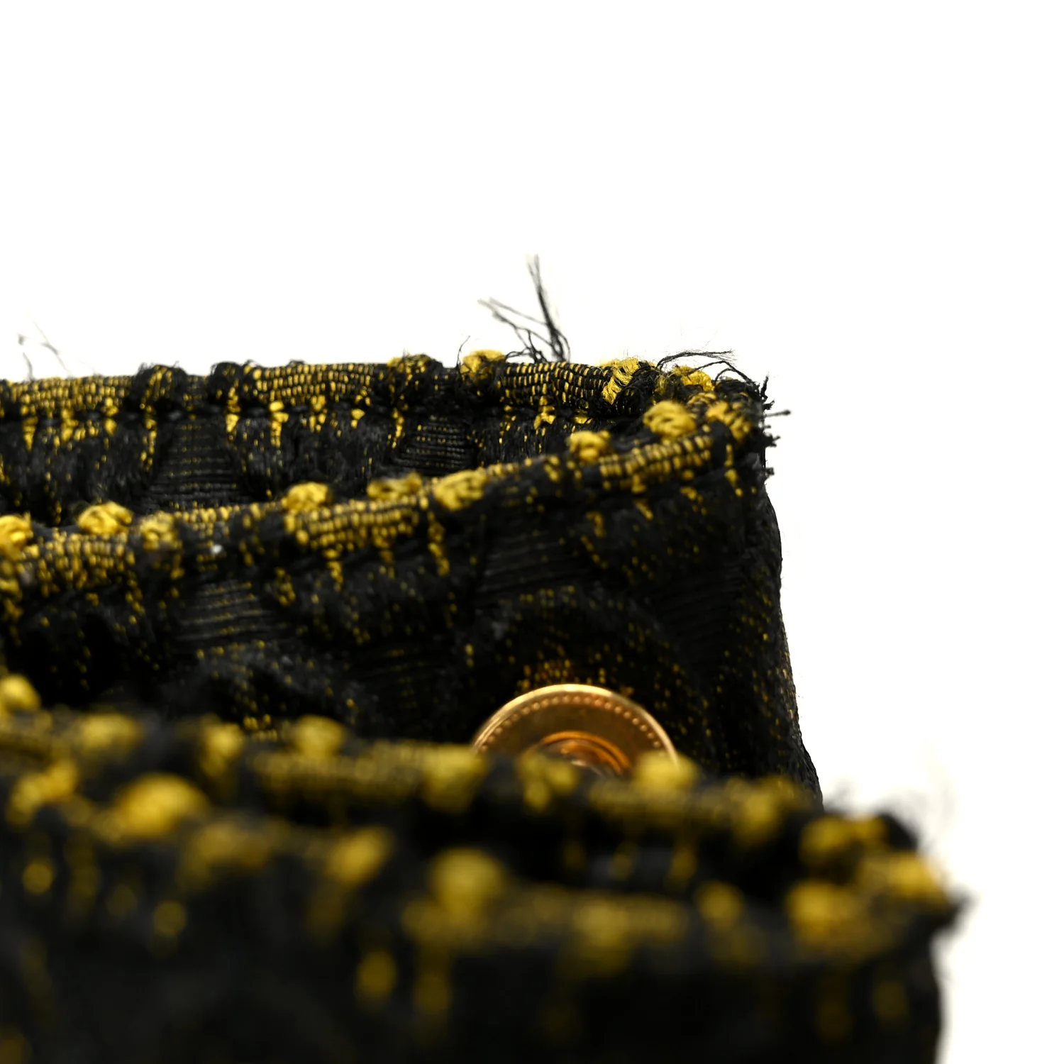 Tessuto Jacquard Canapa Tote Giallo - Image 11