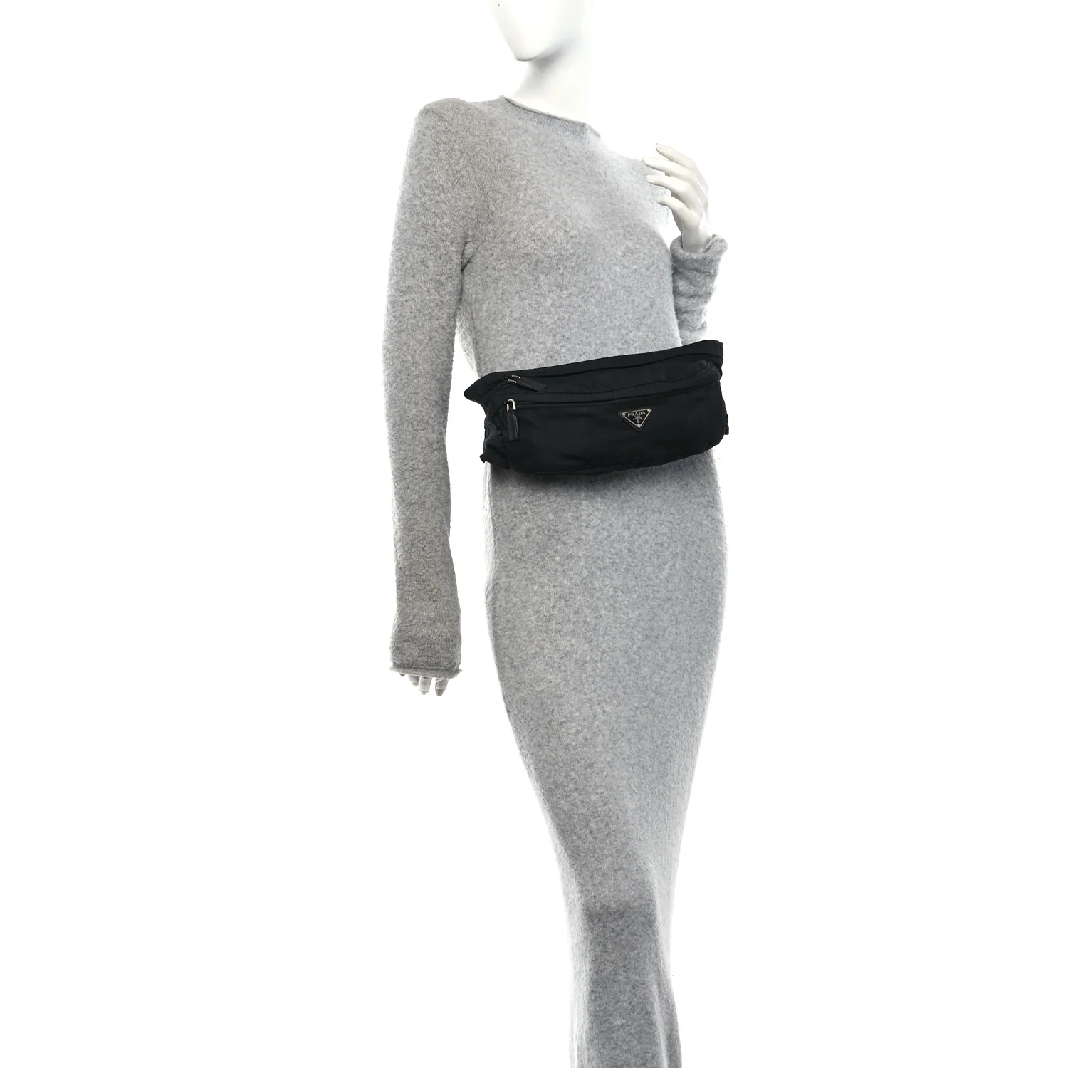 Tessuto Nylon Belt Bag Black - Image 2