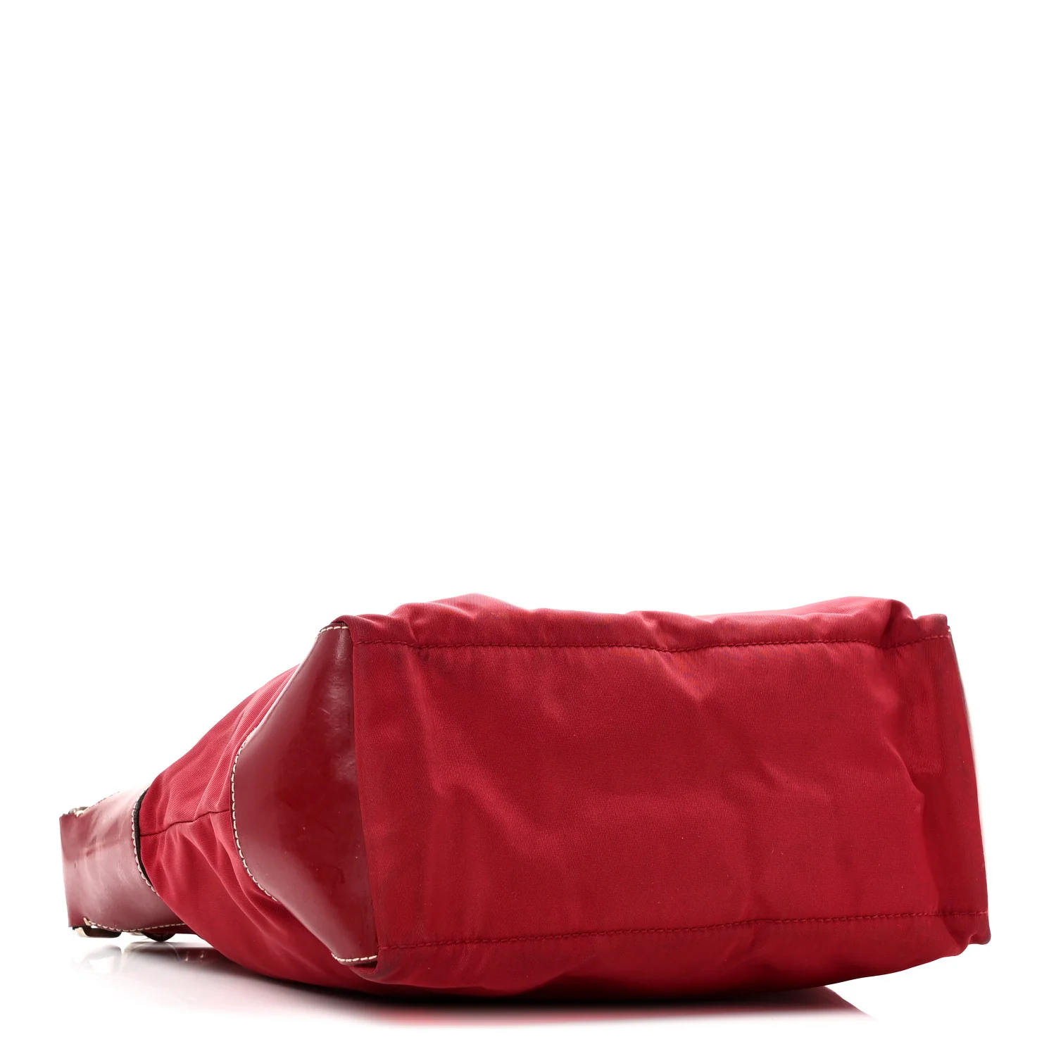 Tessuto Nylon Calfskin Hobo Fuoco - Image 4
