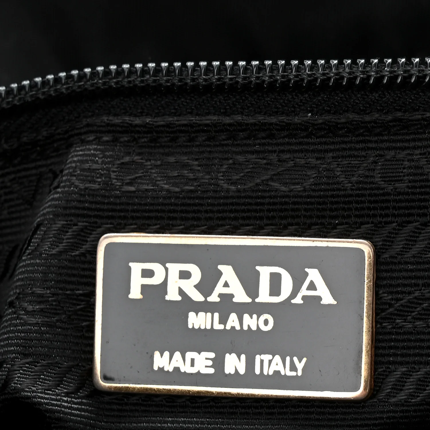 Tessuto Nylon Catena Chain Shoulder Bag Black - Image 6