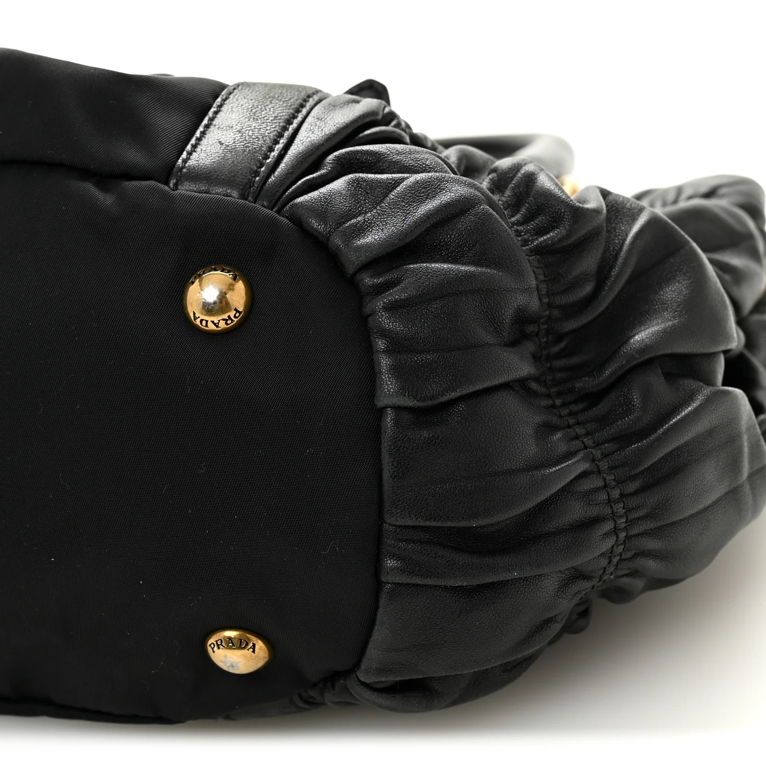 Tessuto Nylon Gaufre Shopping Satchel Black - Image 10