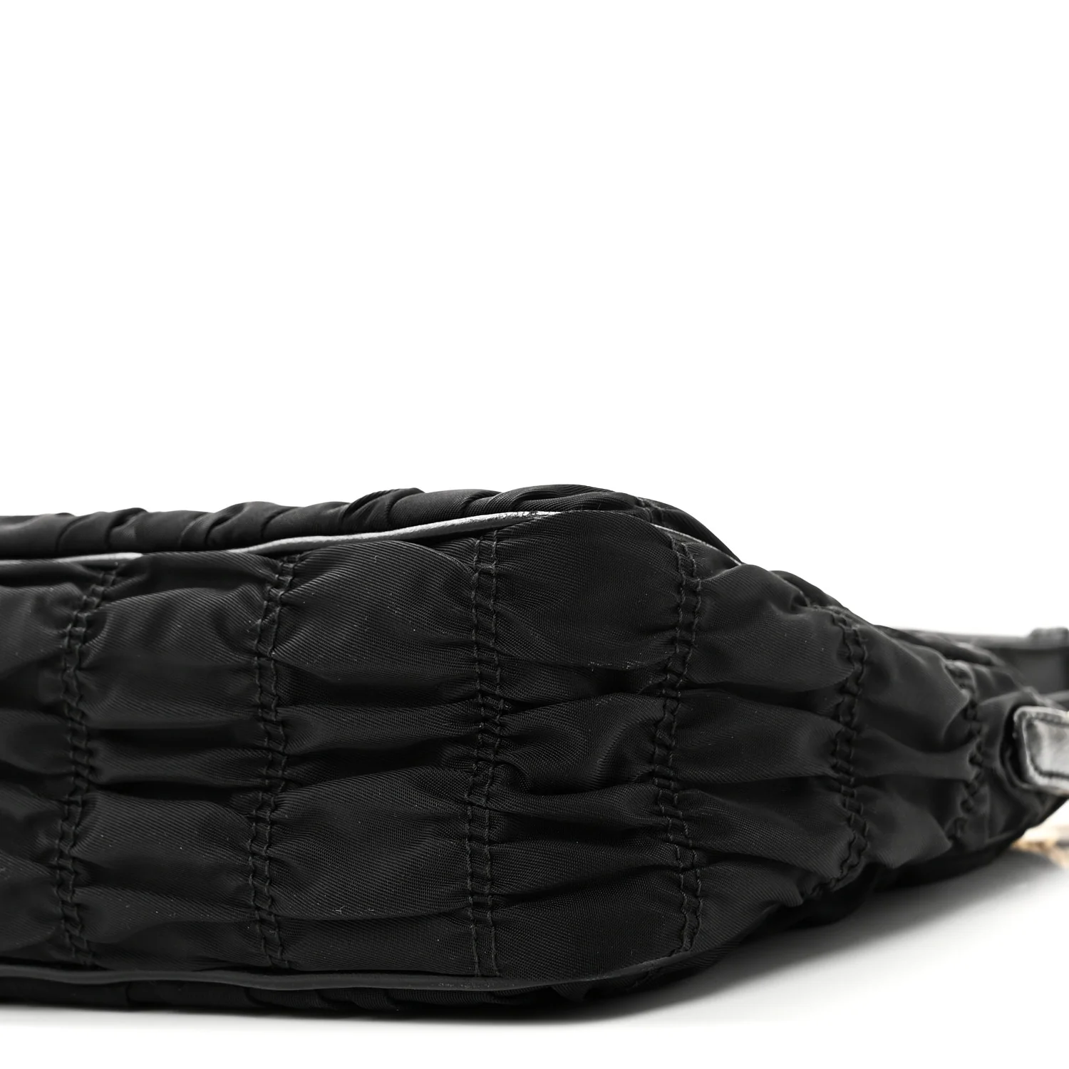 Tessuto Nylon Gaufre Shoulder Bag Black - Image 9