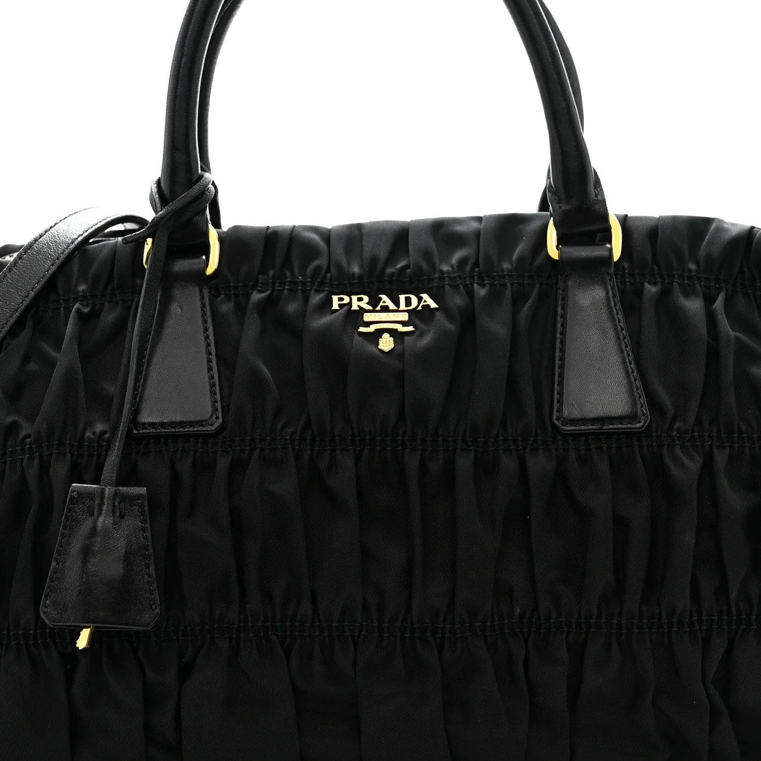 Tessuto Nylon Gaufre Tote Black - Image 8