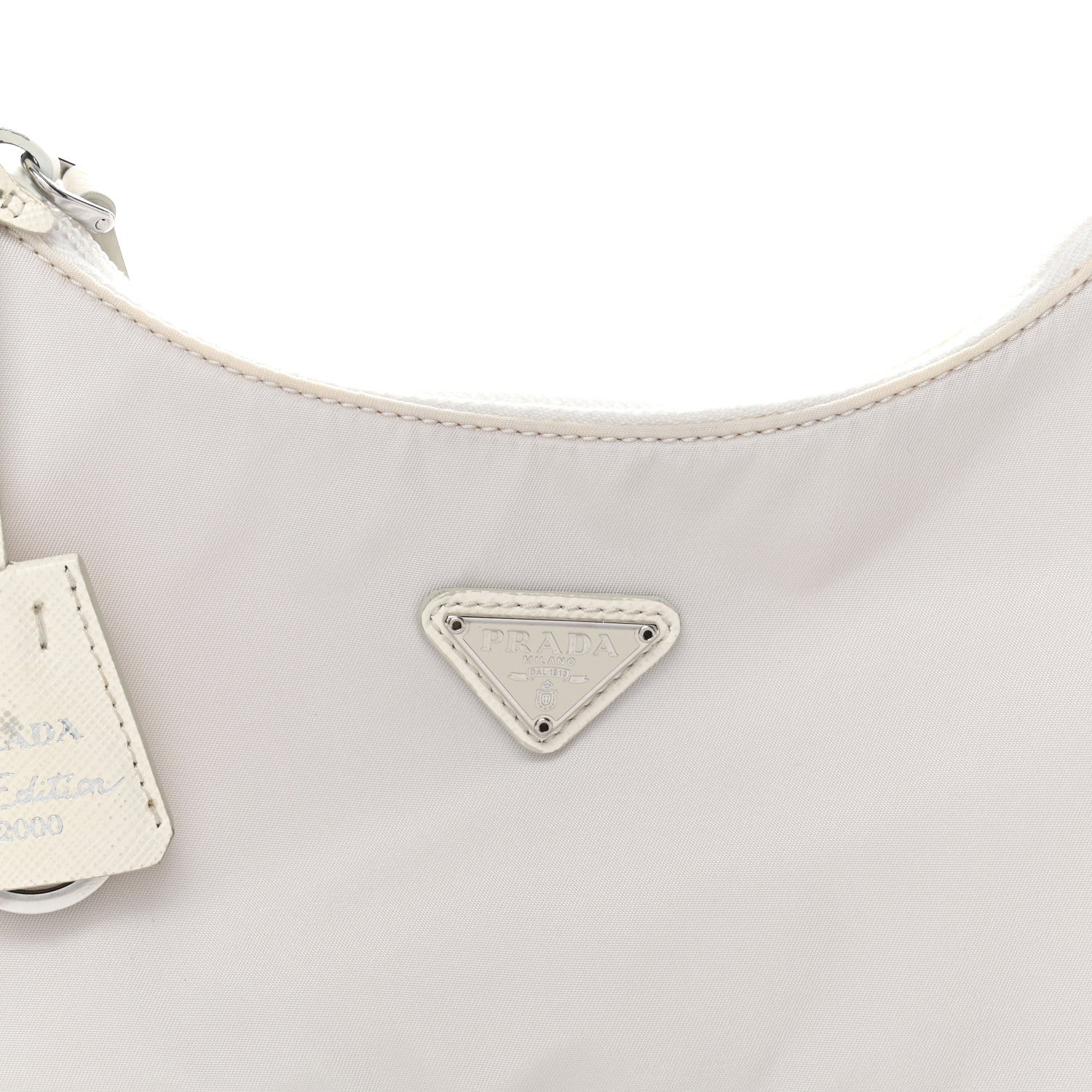Tessuto Nylon Mini Re-Edition 2000 Bag White - Image 8