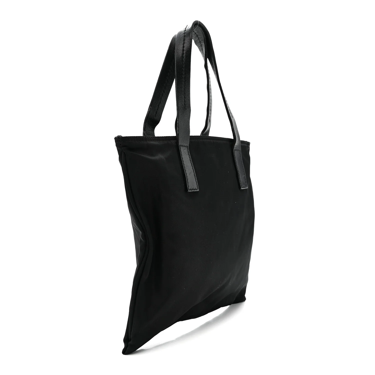 Tessuto Nylon Mini Shopping Tote Black - Image 3