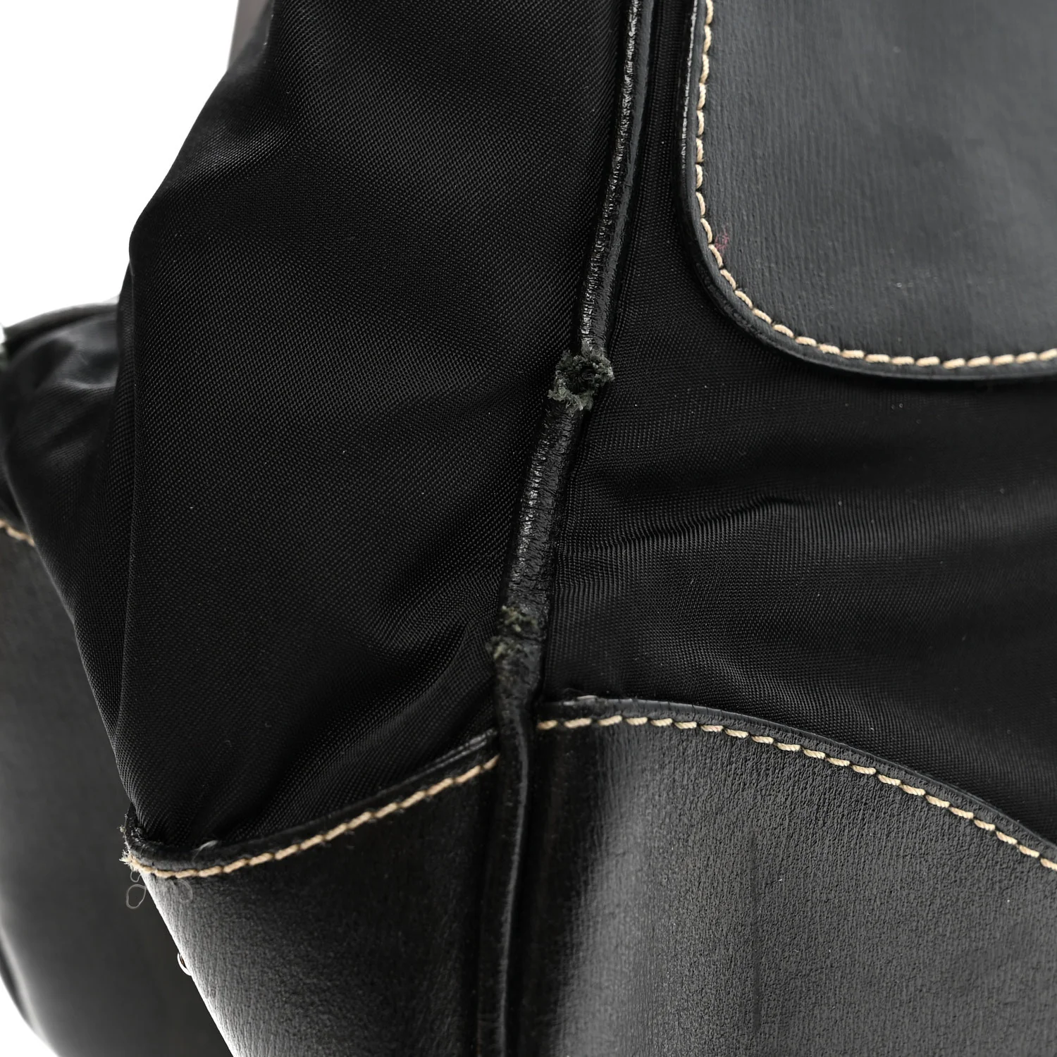 Tessuto Nylon Moon Shoulder Bag Black - Image 13