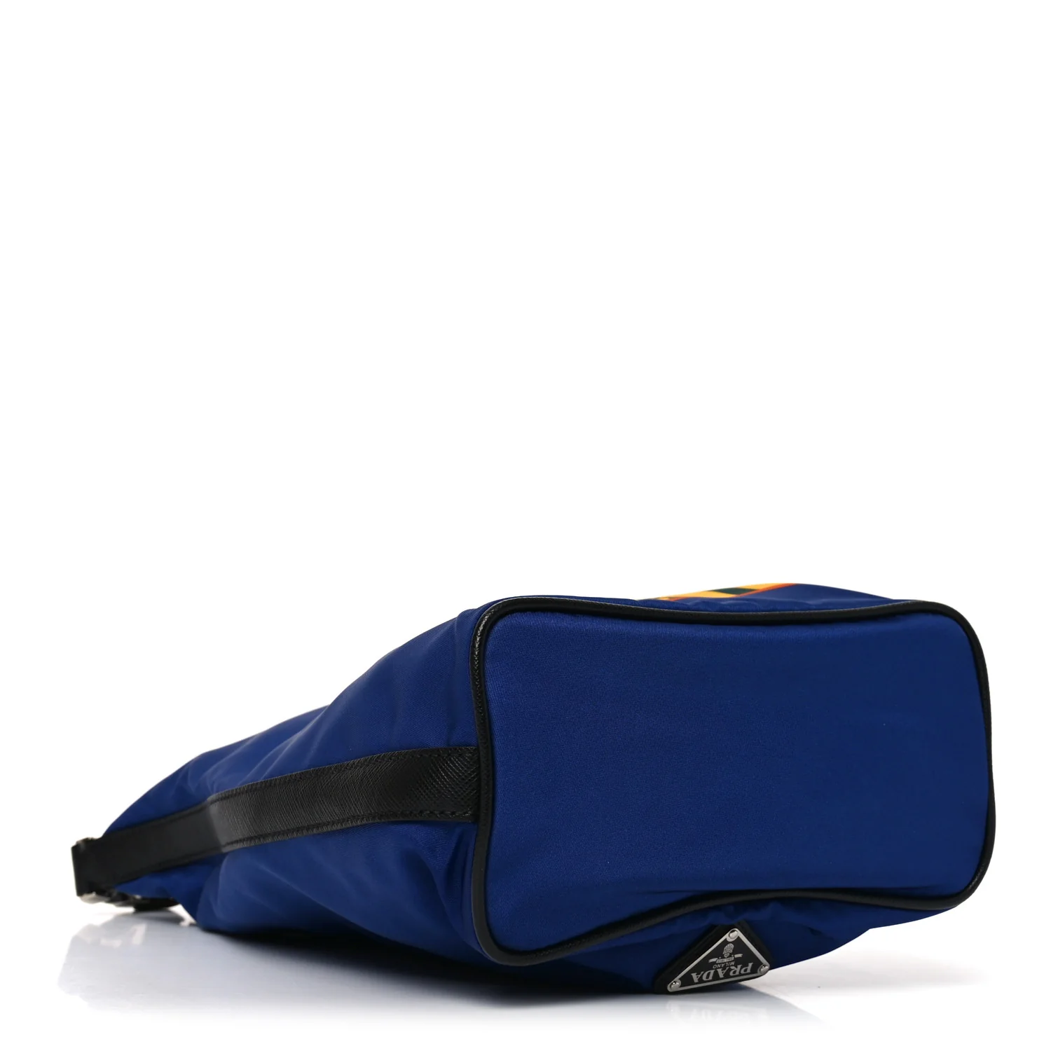 Tessuto Nylon Palm Tree Print Bucket Bag Bluette - Image 4