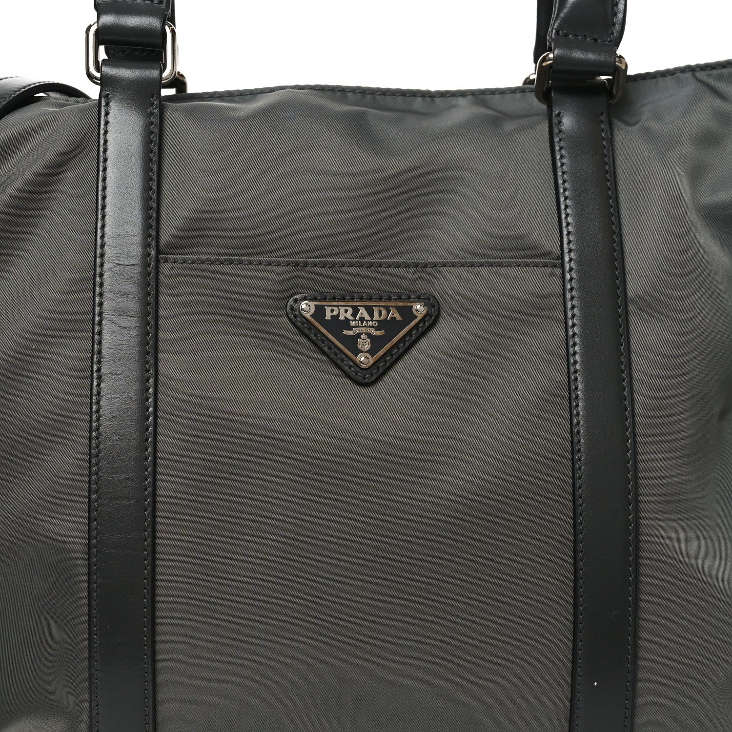 Tessuto Nylon Pocket Tote Grey - Image 7