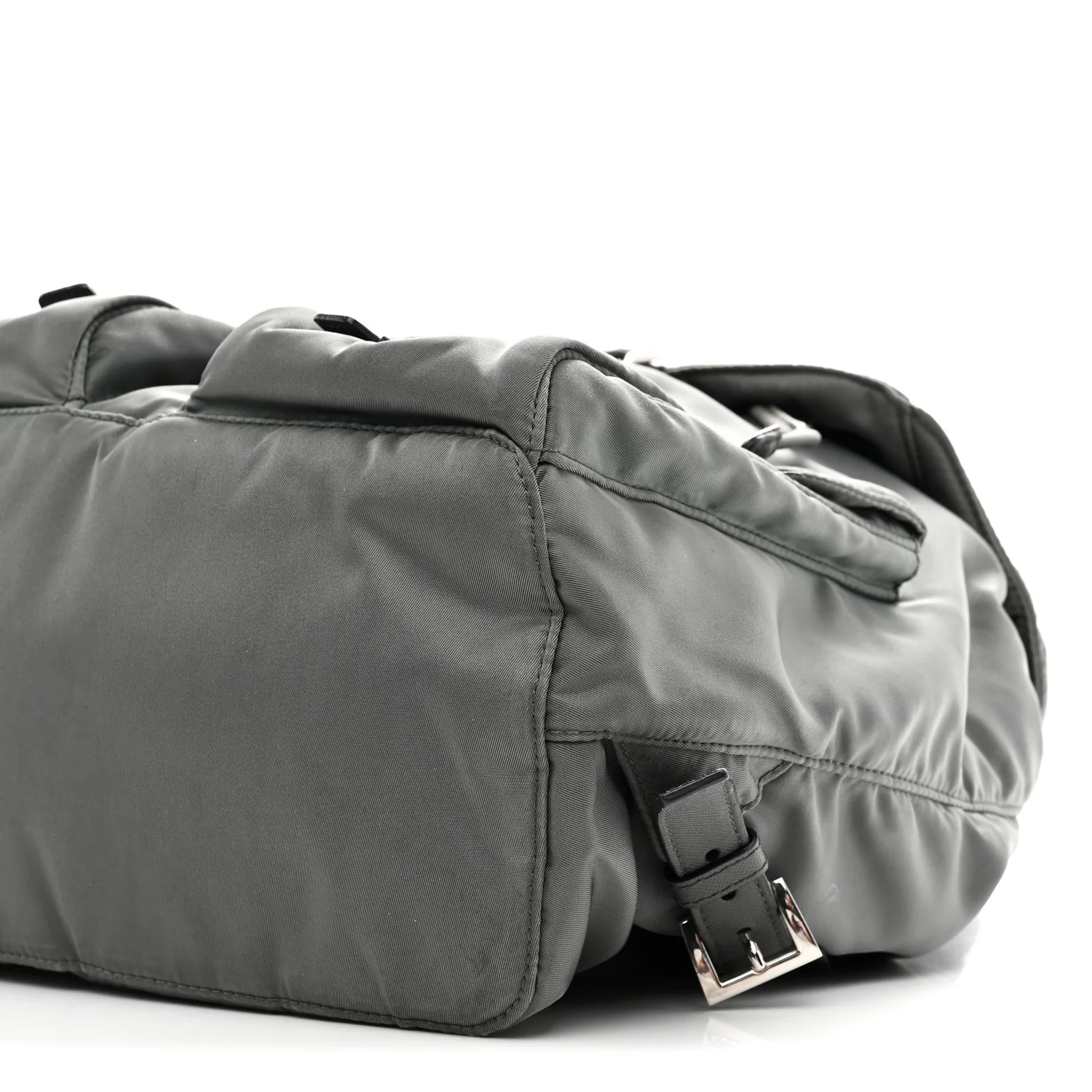 Tessuto Nylon Saffiano Medium Backpack Anthracite - Image 10