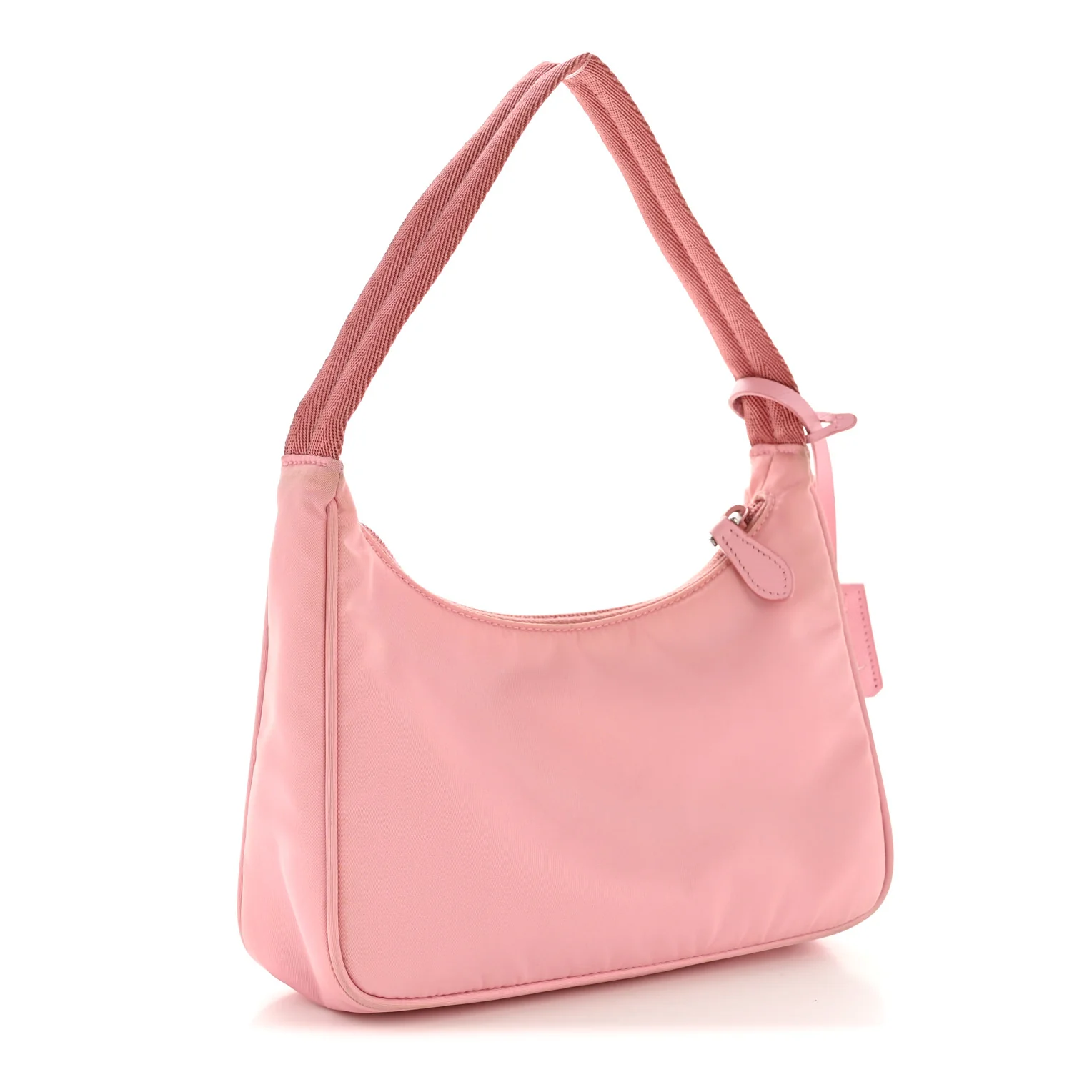 Tessuto Nylon Saffiano Mini Re-Edition 2000 Bag Rosa - Image 3