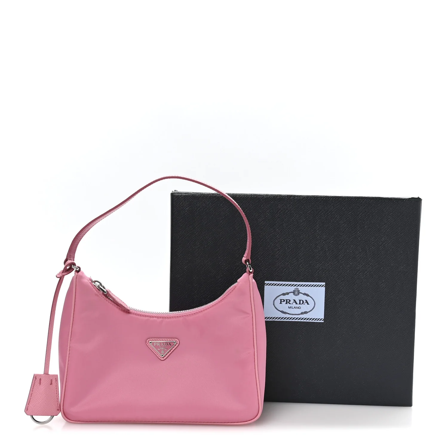 Tessuto Nylon Saffiano Mini Re-Edition 2005 Bag Begonia - Image 12