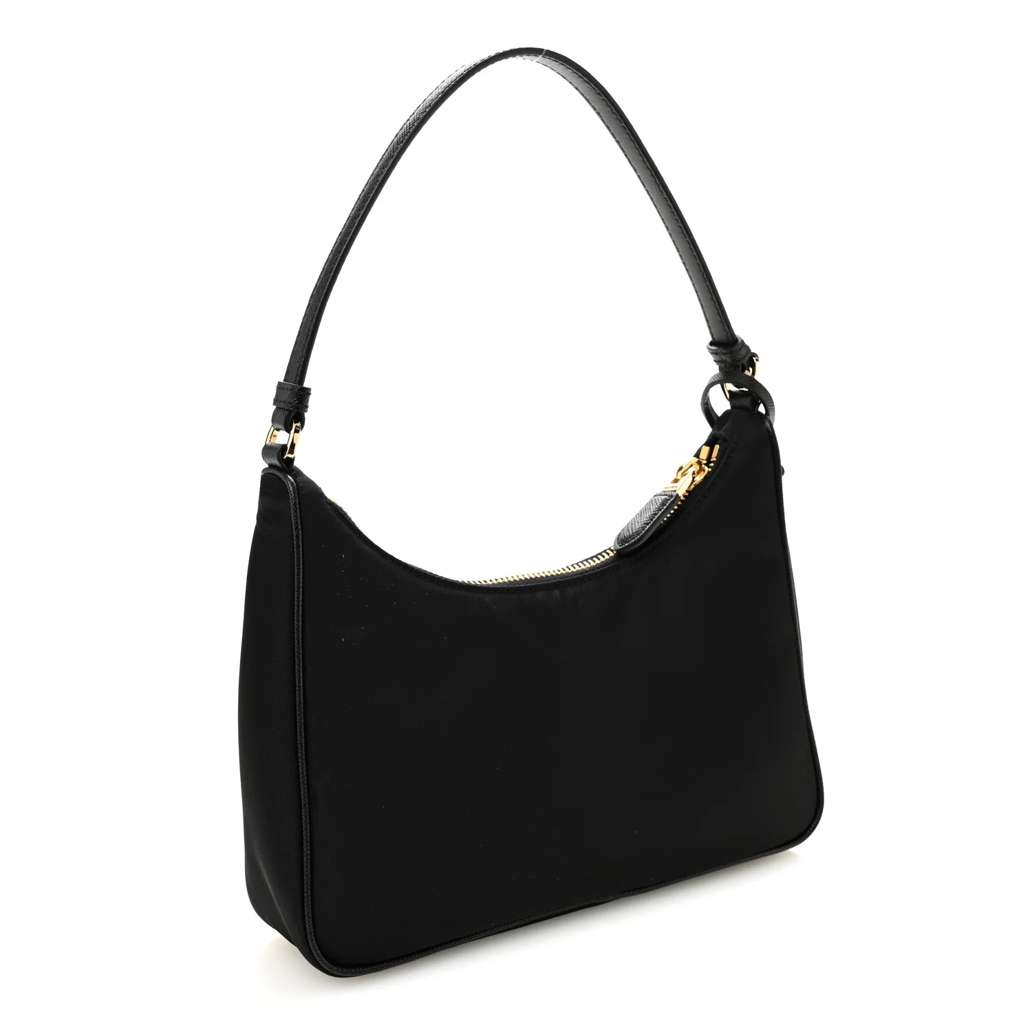 Tessuto Nylon Saffiano Mini Re-Edition 2005 Bag Black - Image 3