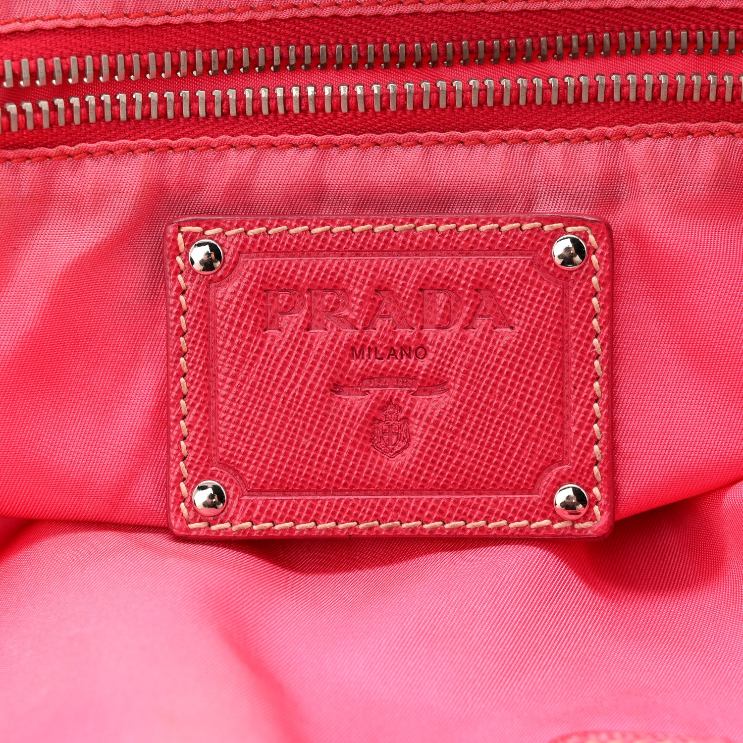 Tessuto Nylon Saffiano Tote Papaya Ibisco - Image 6
