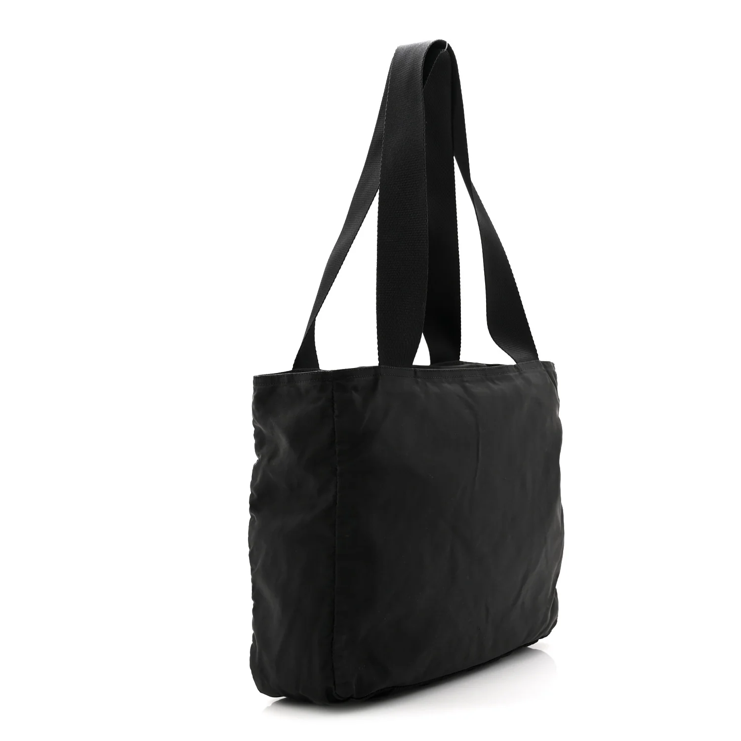 Tessuto Nylon Shopping Tote Black - Image 3