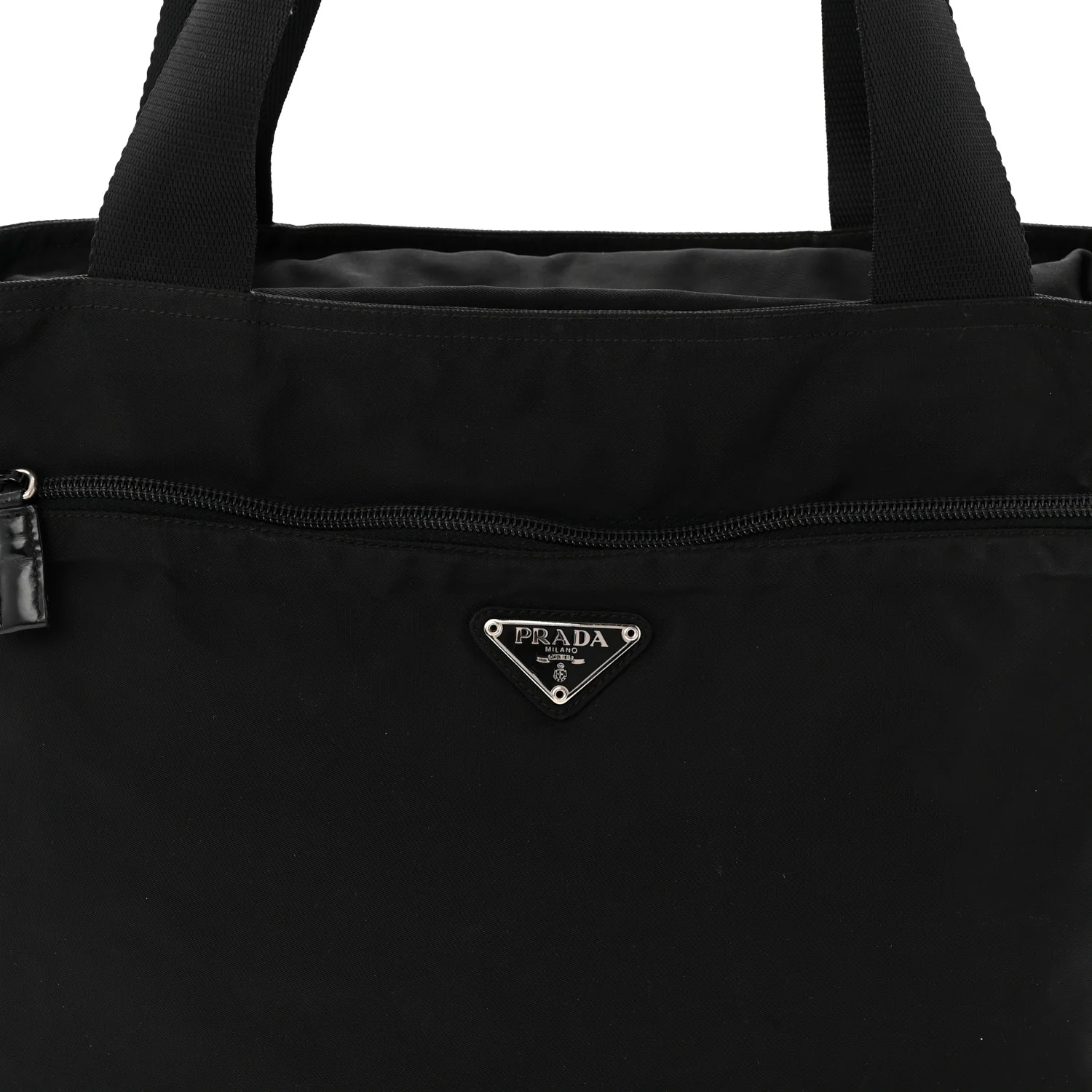 Tessuto Nylon Shopping Tote Black - Image 7