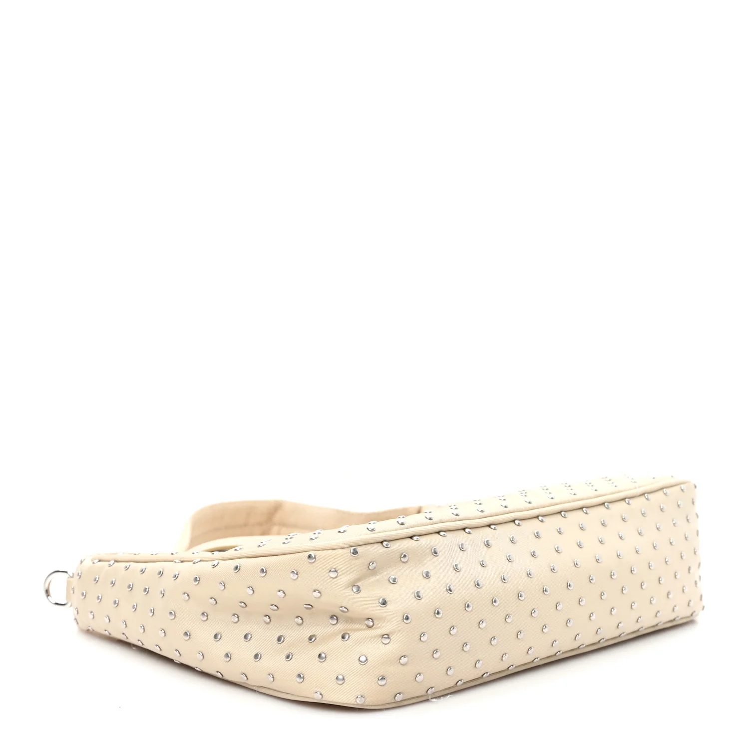 Tessuto Nylon Studded Mini Re-Edition Bag Deserto - Image 4