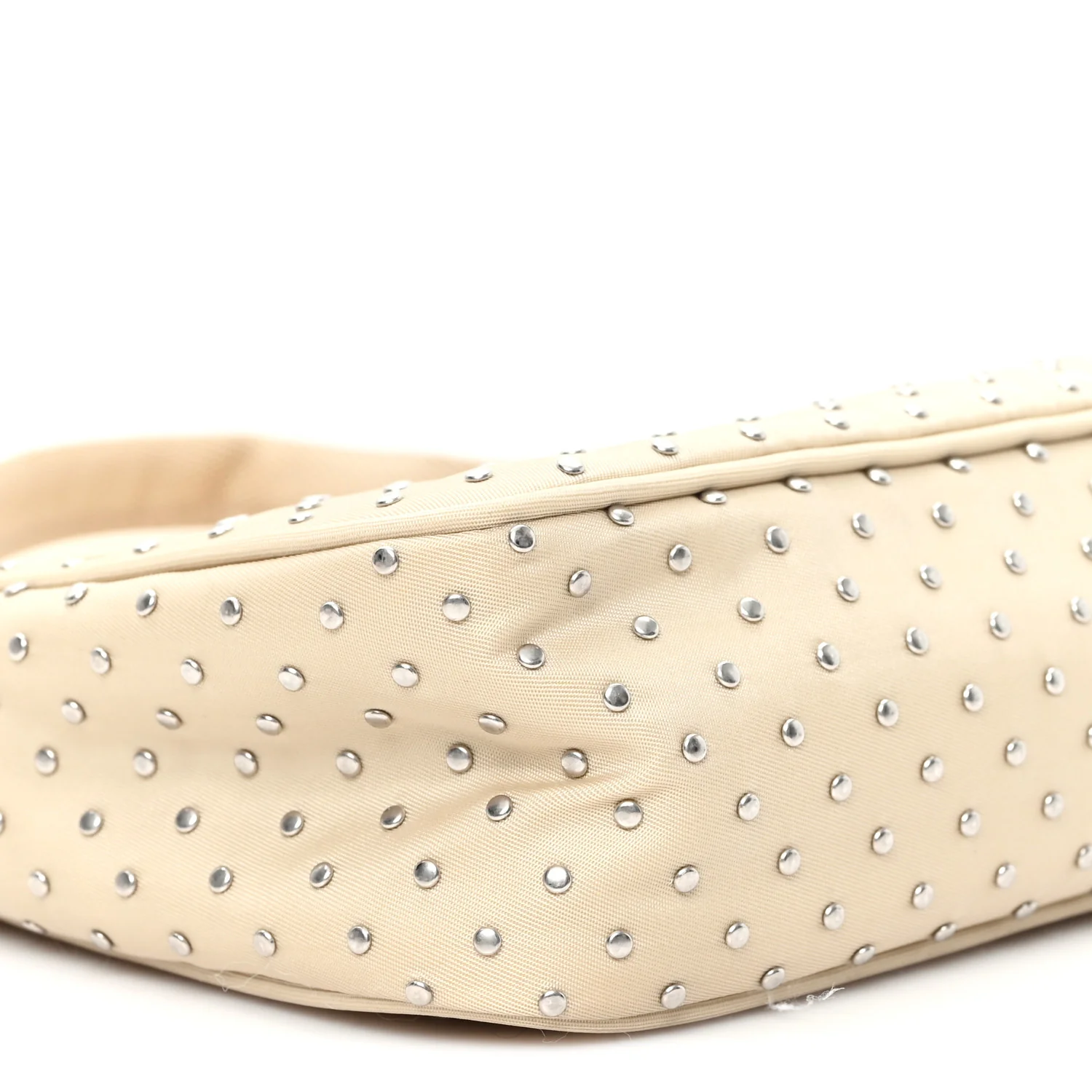 Tessuto Nylon Studded Mini Re-Edition Bag Deserto - Image 8