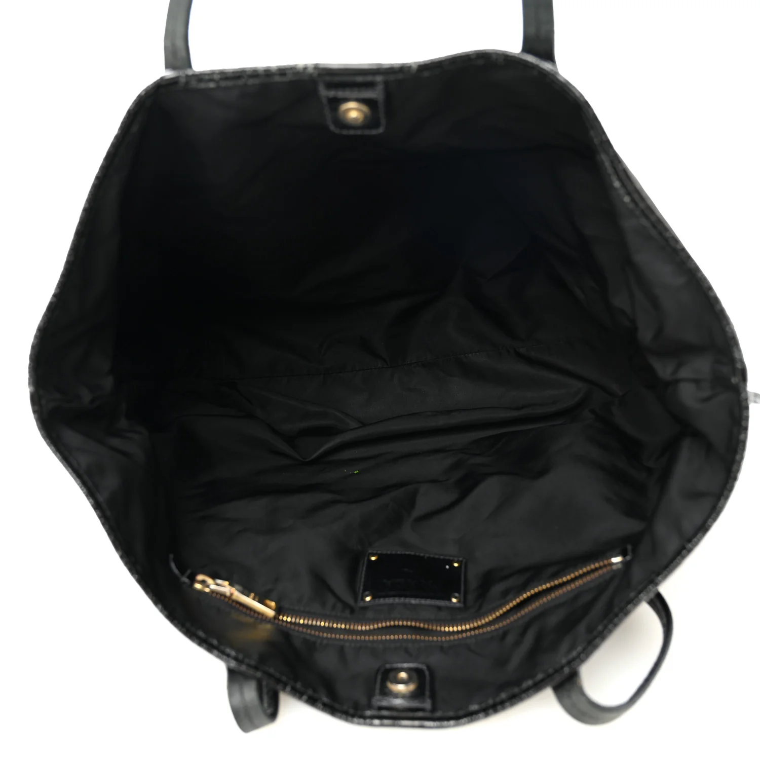 Tessuto Nylon Tote Black - Image 5
